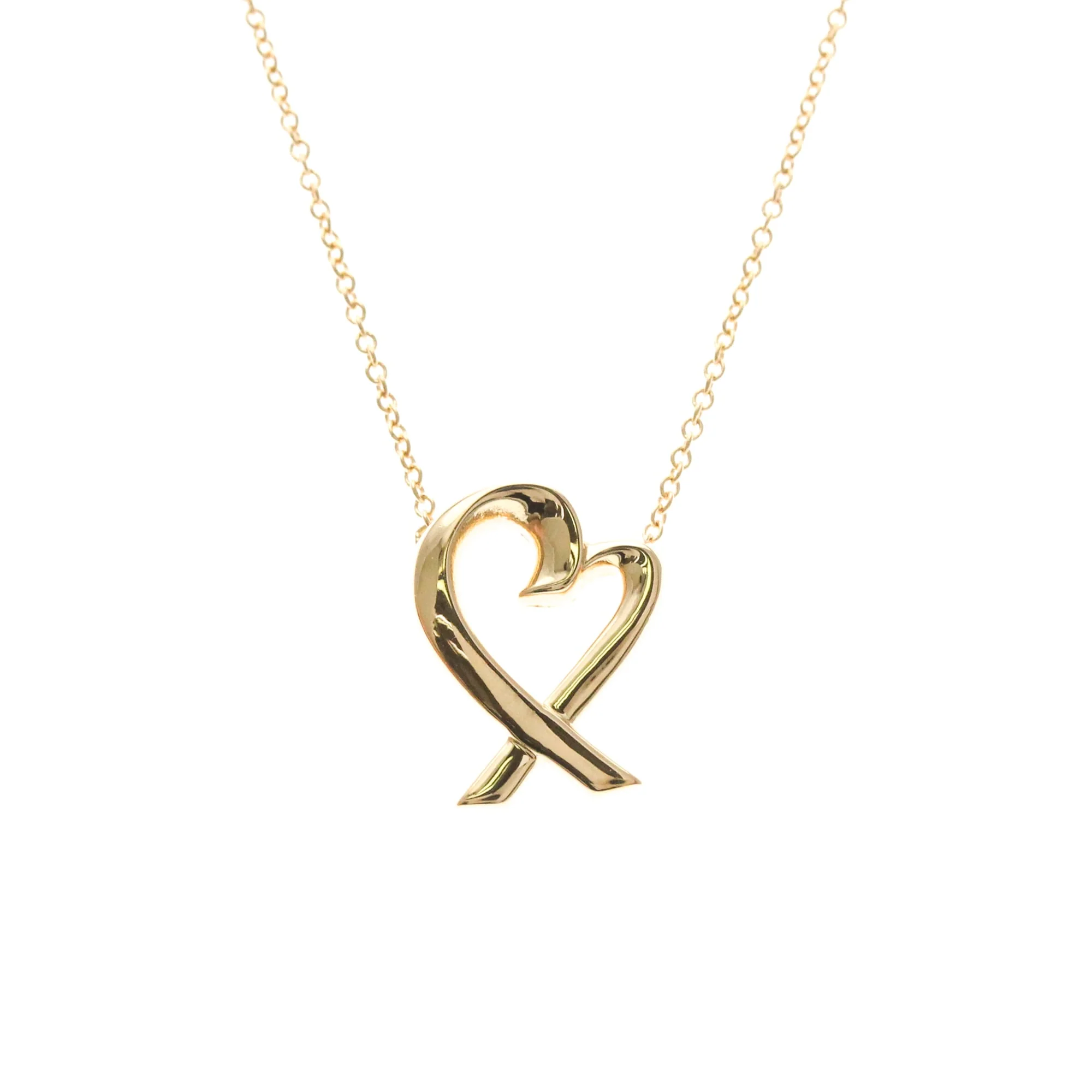 Loving Heart Pendant Necklace 18K Rose Gold