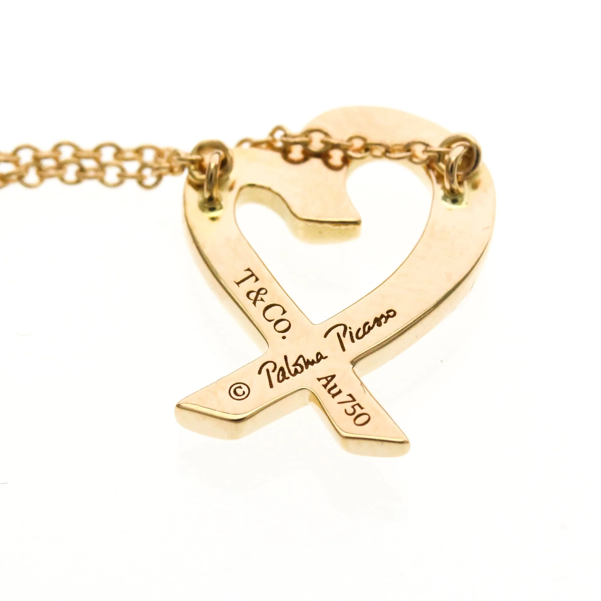 Loving Heart Pendant Necklace 18K Rose Gold - Image 9