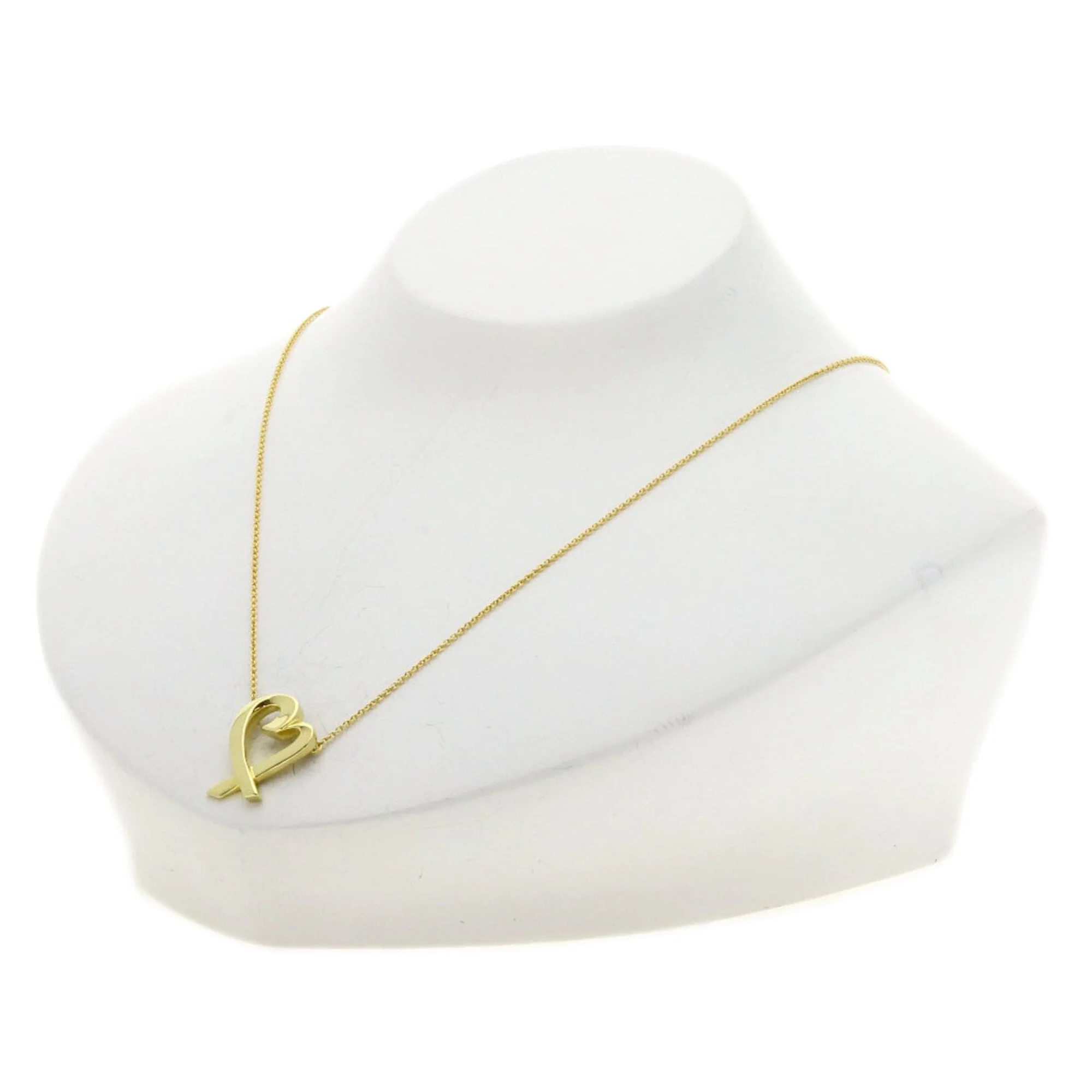 Loving Heart Pendant Necklace 18K Yellow Gold - Image 4