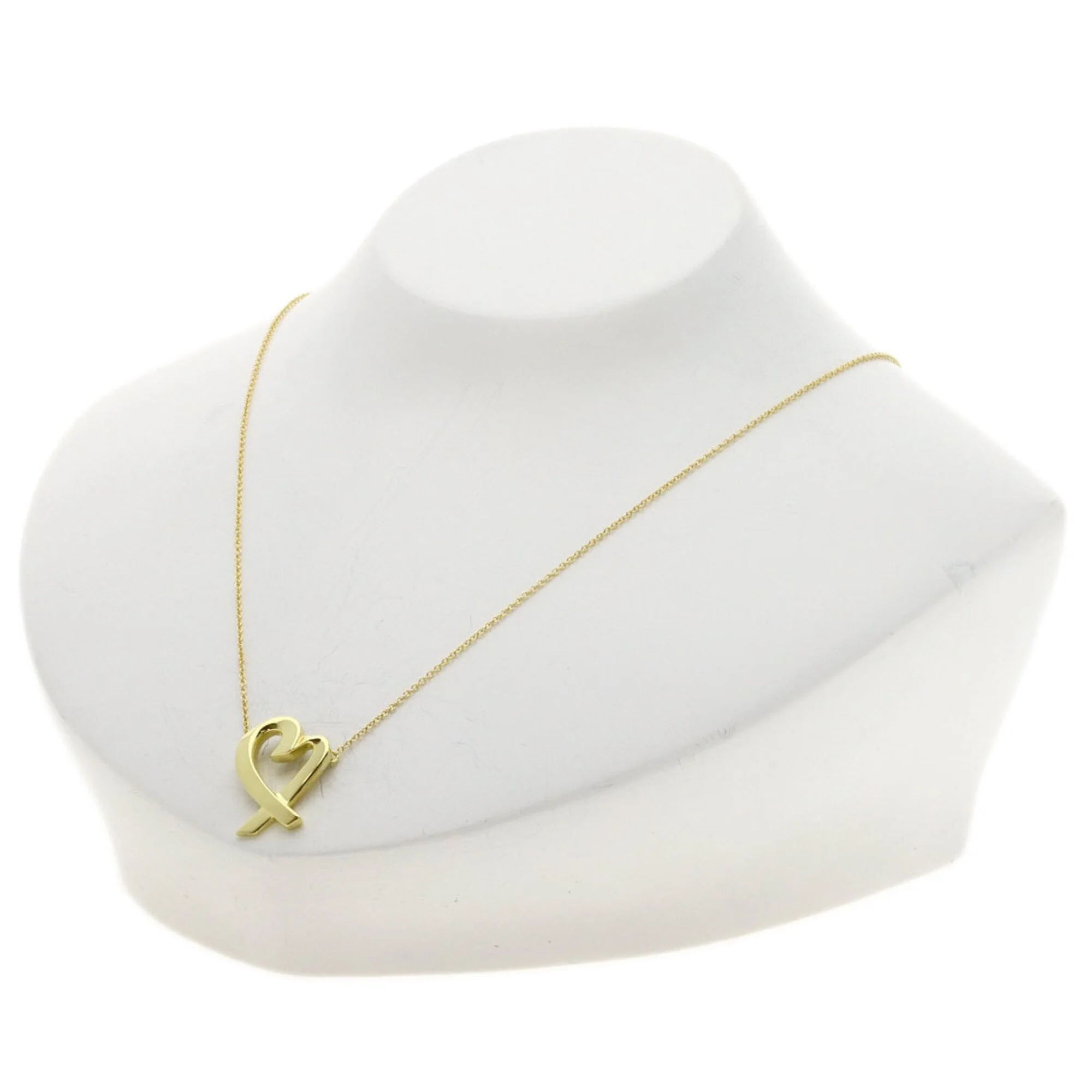Loving Heart Pendant Necklace 18K Yellow Gold - Image 4