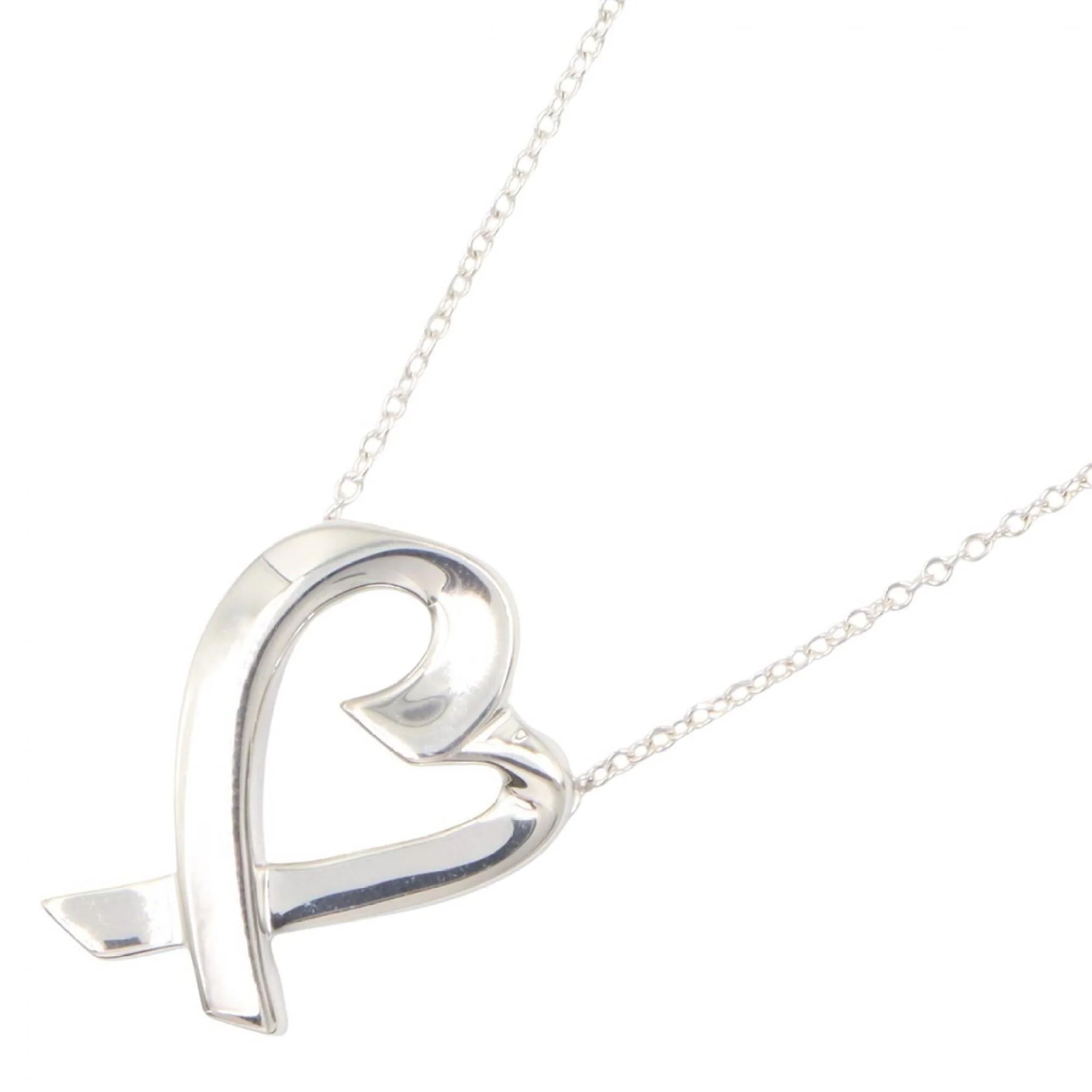 Loving Heart Pendant Necklace Sterling Silver