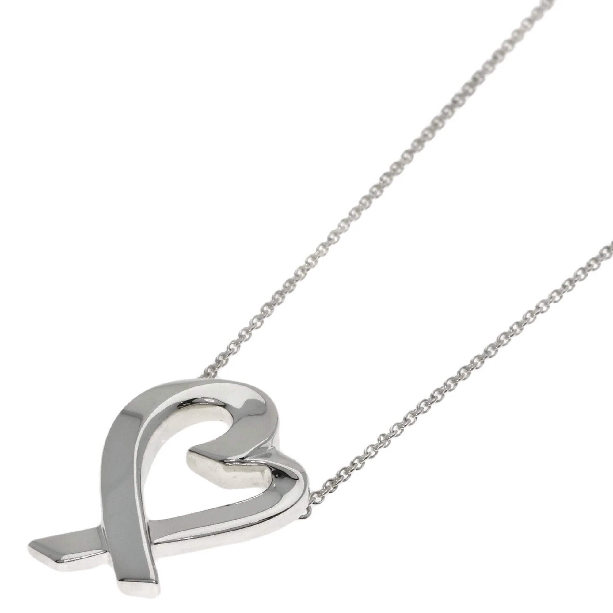 Loving Heart Pendant Necklace Sterling Silver