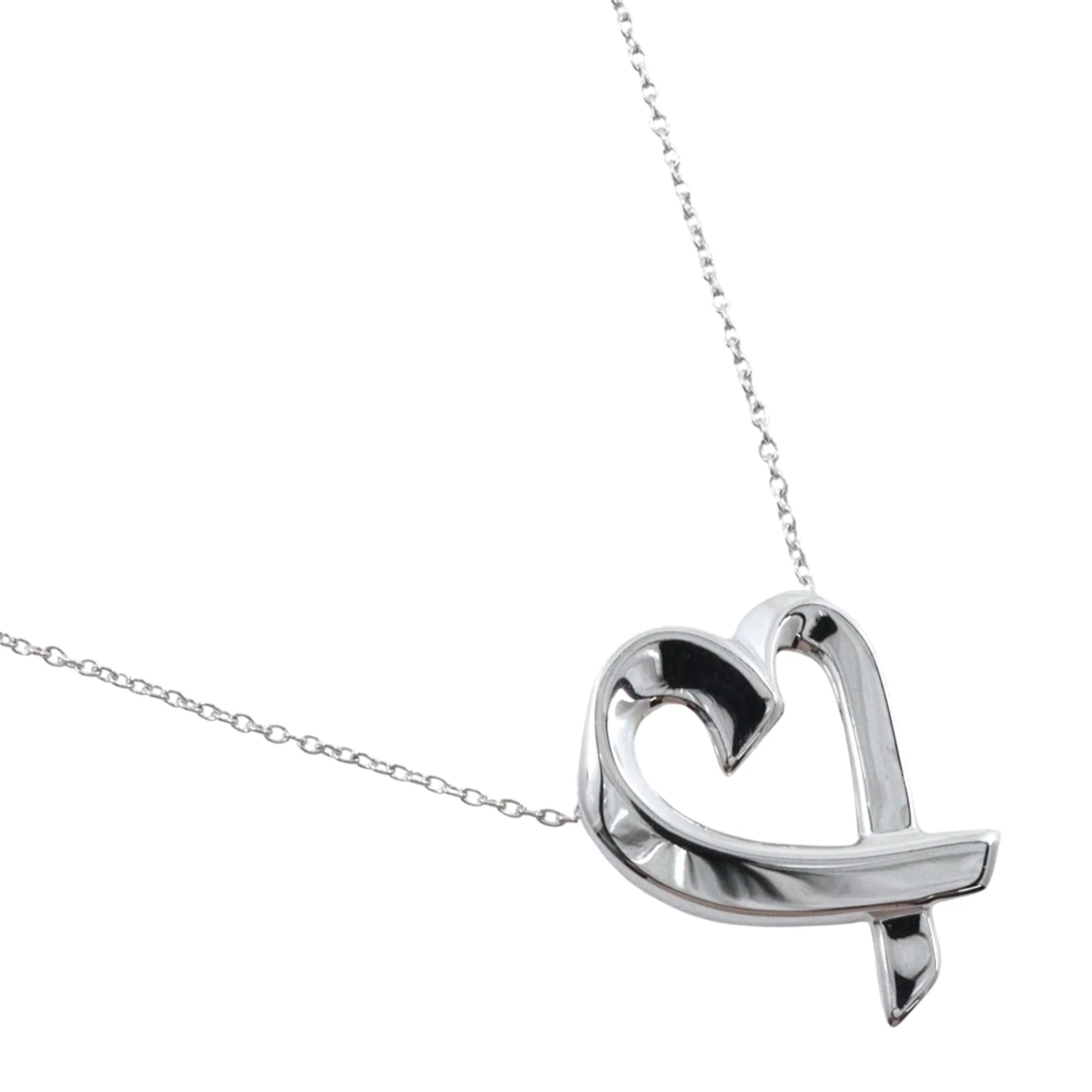 Loving Heart Pendant Necklace Sterling Silver