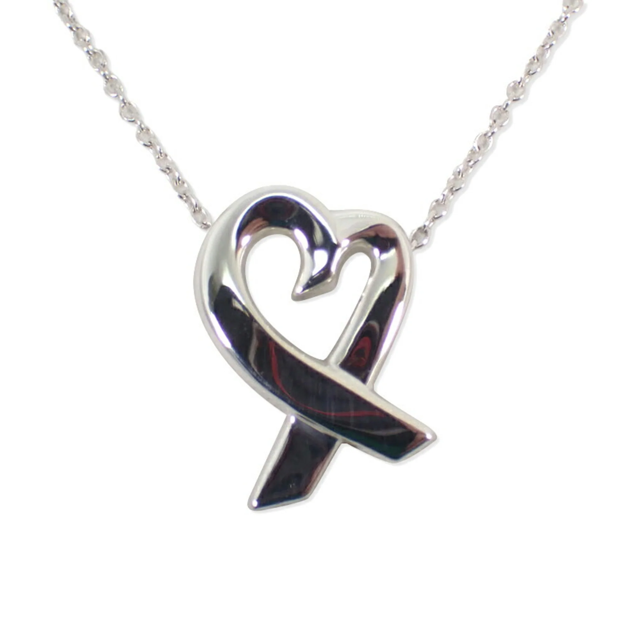 Loving Heart Pendant Necklace Sterling Silver