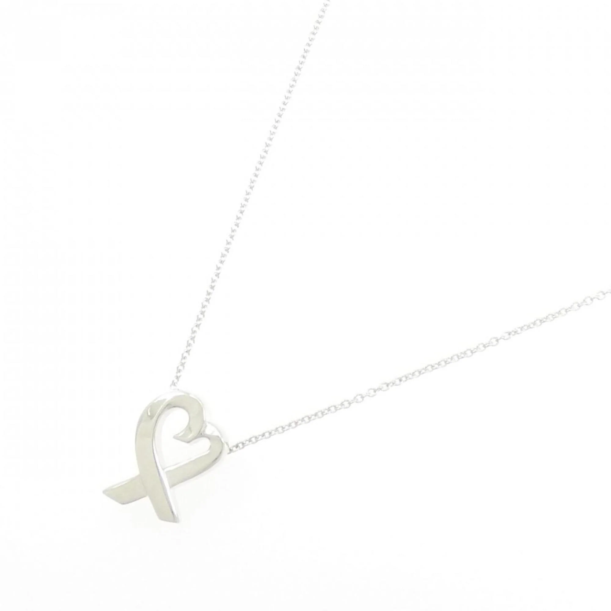 Loving Heart Pendant Necklace Sterling Silver Small - Image 2