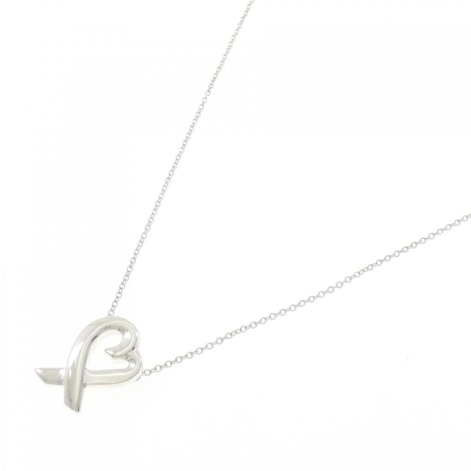 Loving Heart Pendant Necklace Sterling Silver Small - Image 2