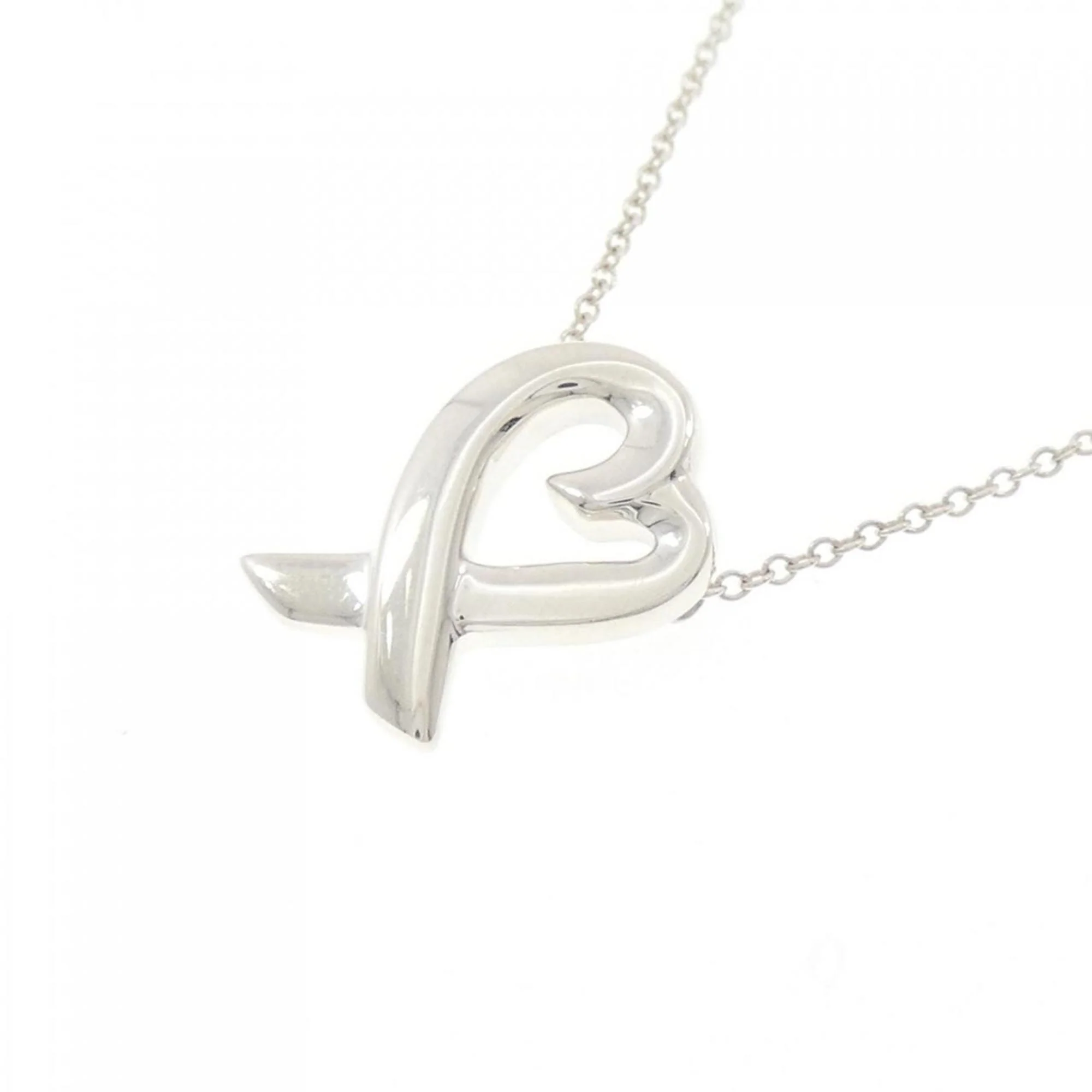 Loving Heart Pendant Necklace Sterling Silver Small - Image 3