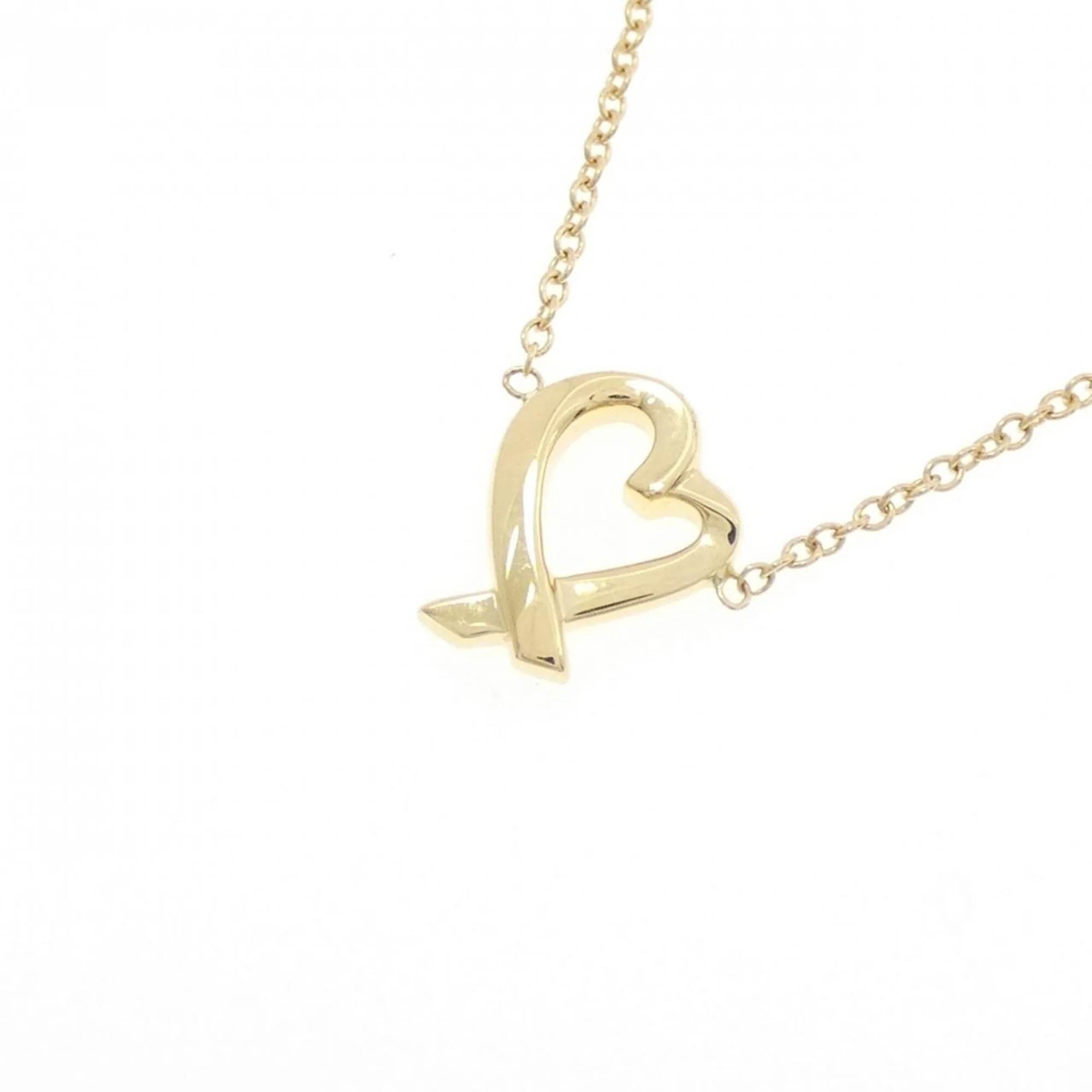 Loving Heart Pendant Necklace Yellow Gold - Image 3