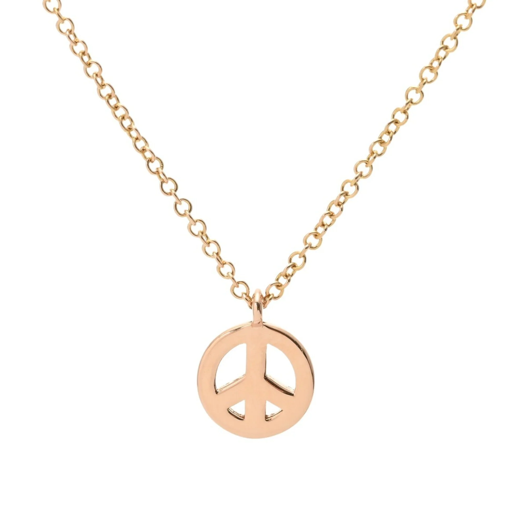 Metro Peace Pendant Necklace 18K Yellow Gold - Image 3
