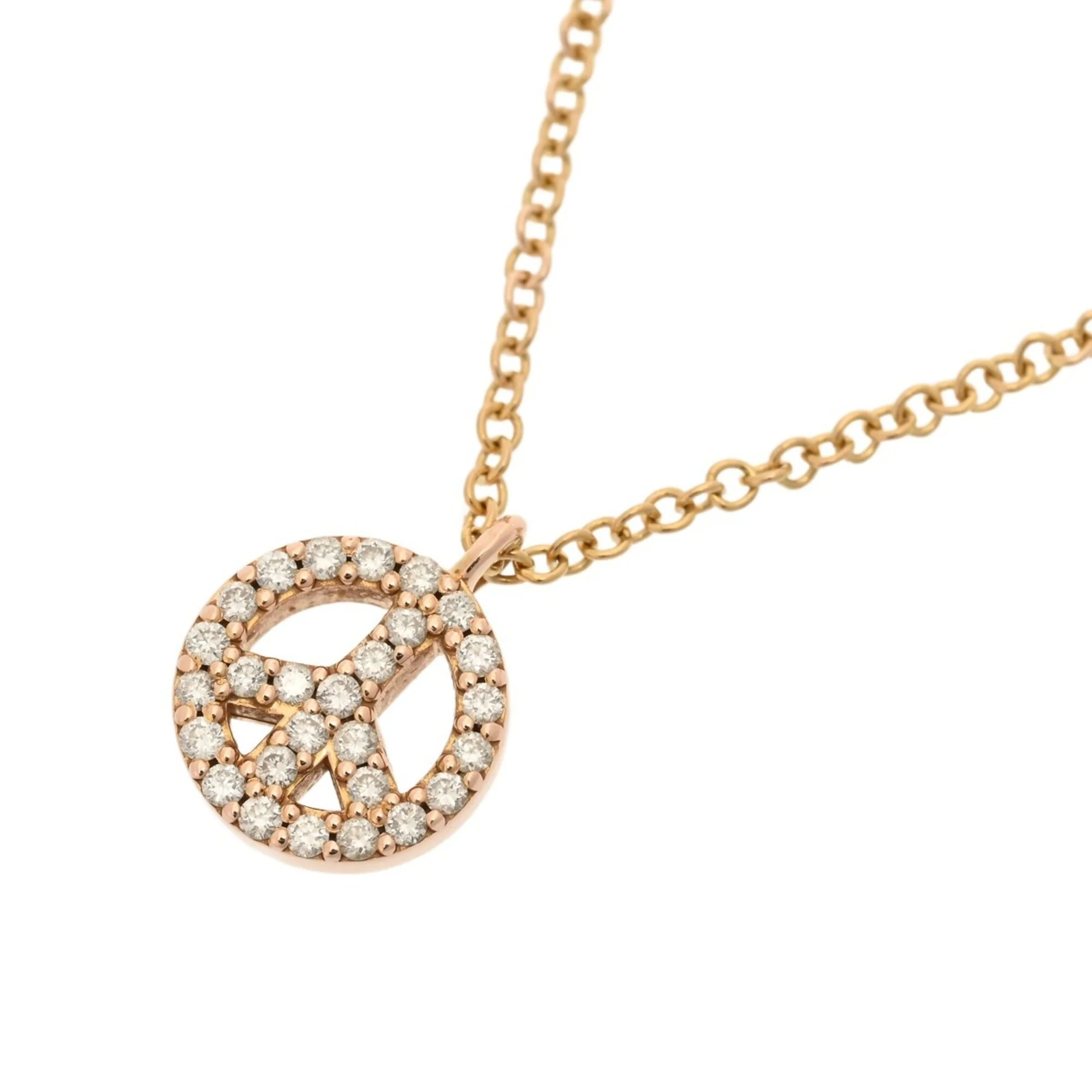 Metro Peace Pendant Necklace 18K Yellow Gold - Image 7