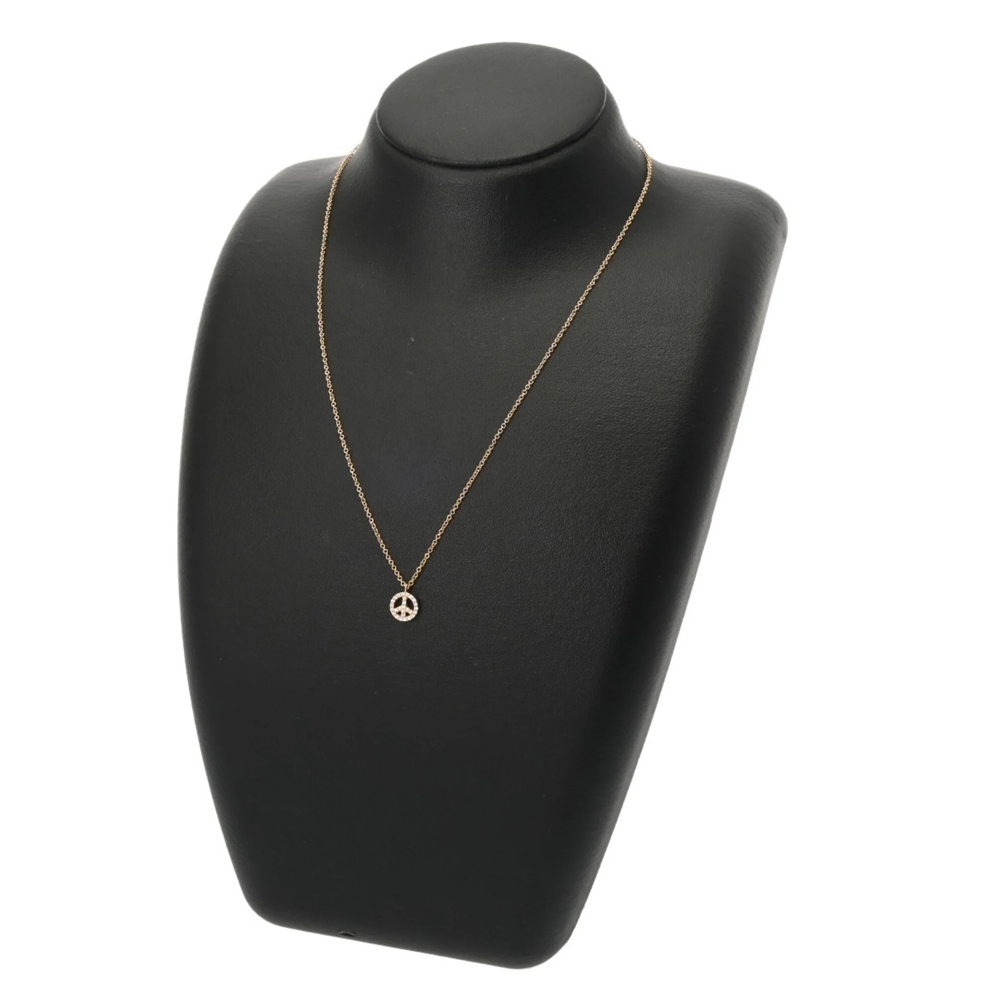 Metro Peace Pendant Necklace 18K Yellow Gold - Image 9