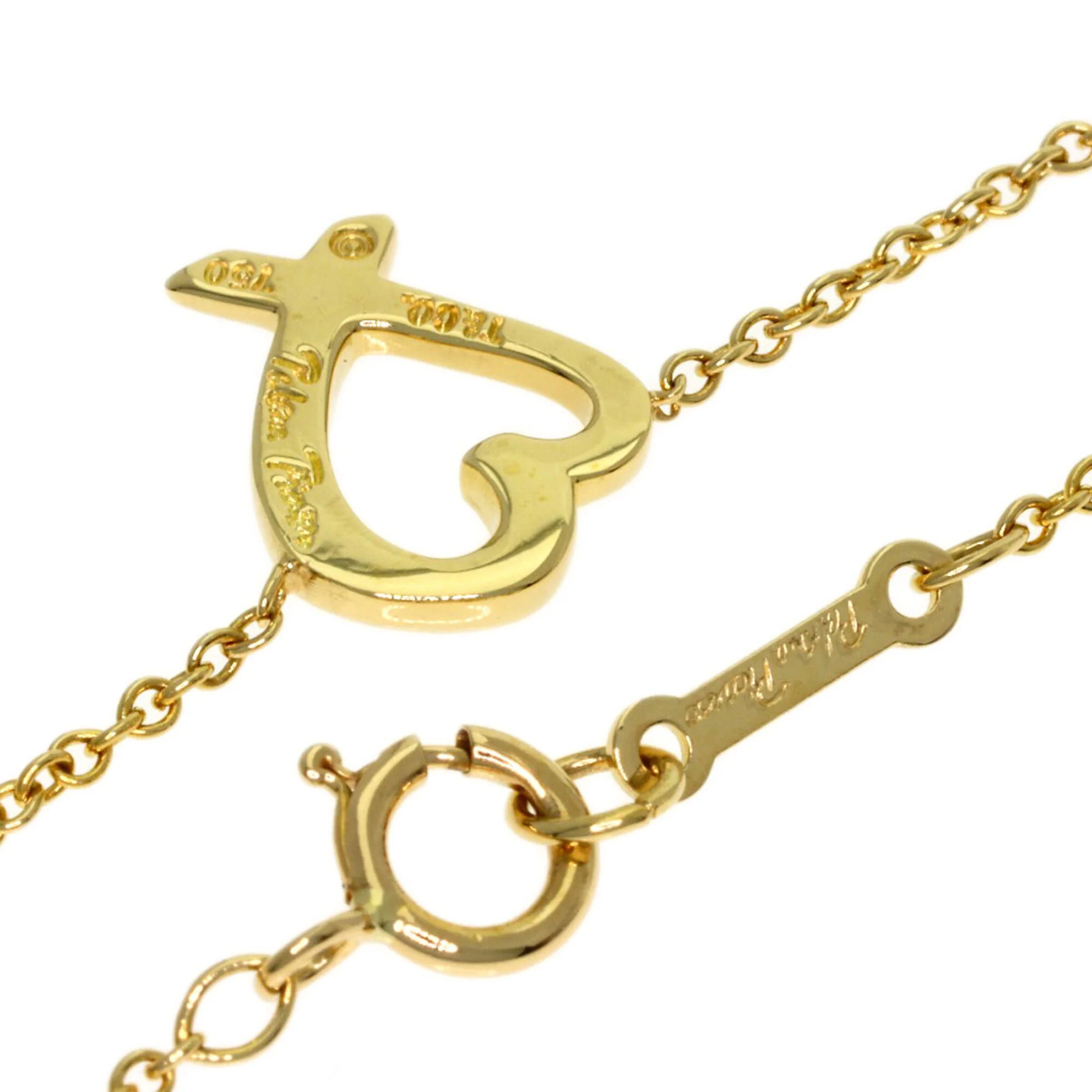 Mini Loving Heart Pendant Necklace 18K Yellow Gold - Image 2