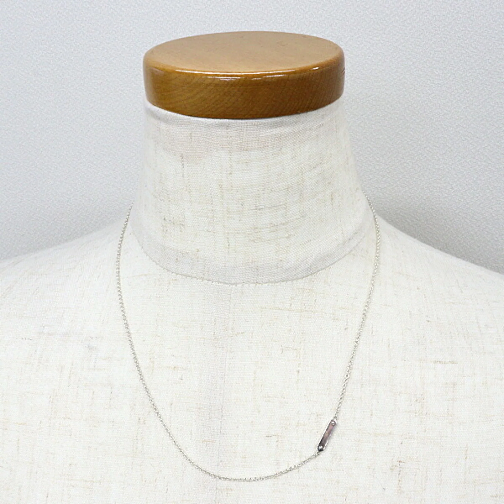 Mini Tag Pendant Necklace Sterling Silver - Image 6