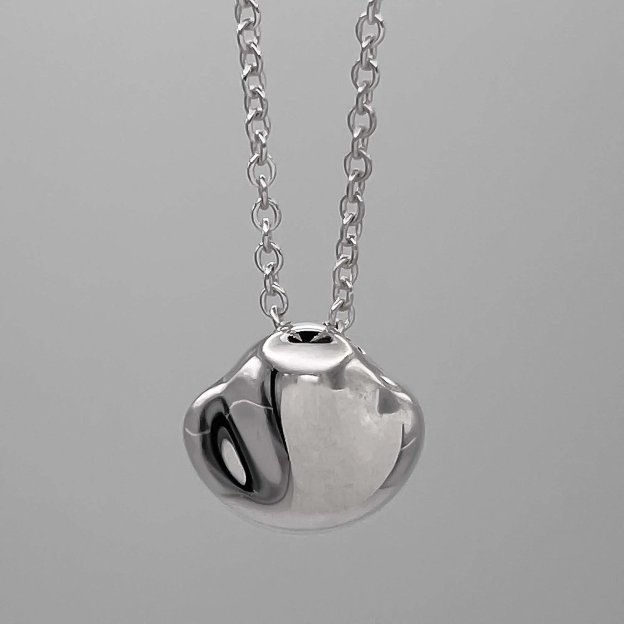 Nugget Pendant Necklace Sterling Silver - Image 2