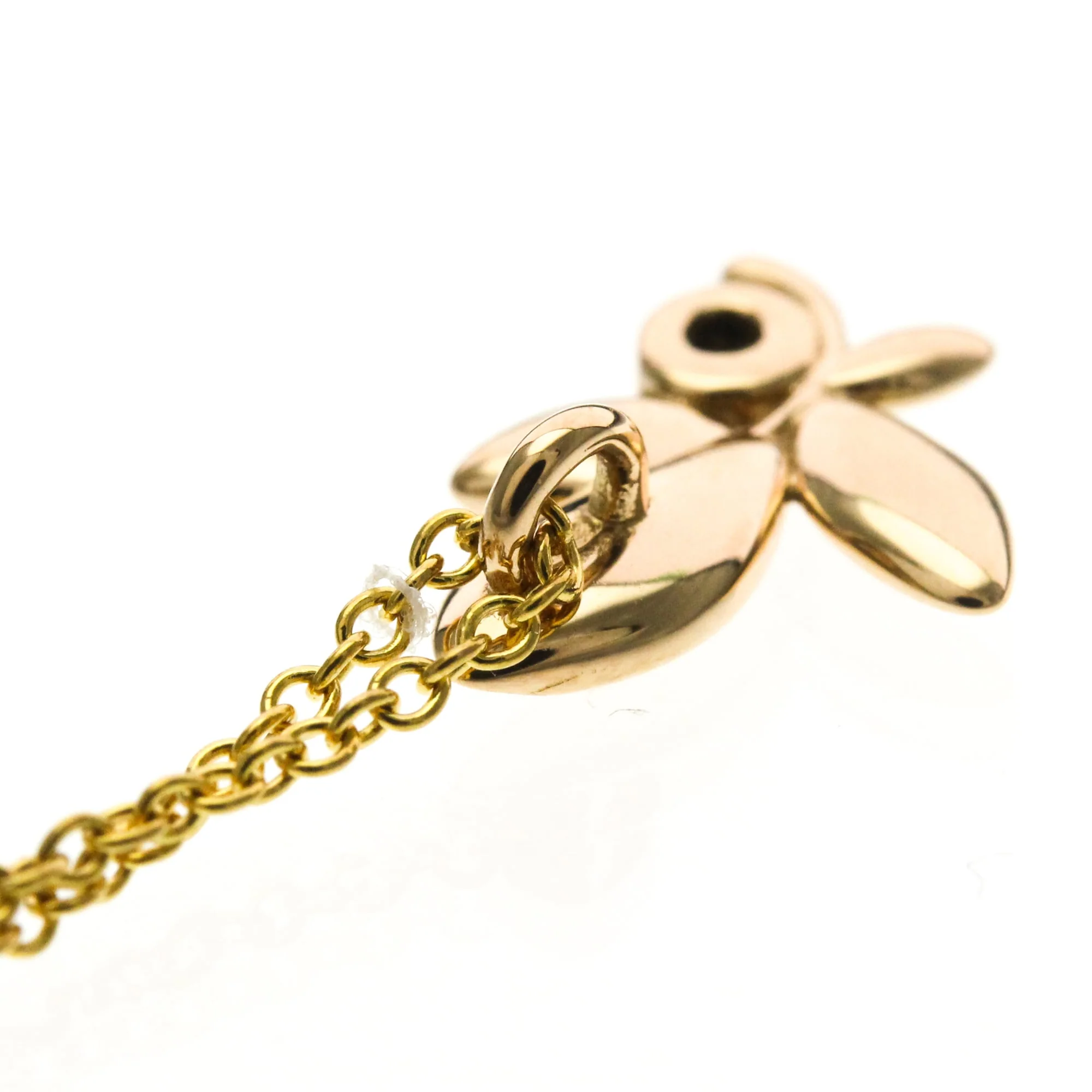 Olive Leaf Pendant Necklace 18K Rose Gold with Diamond - Image 8