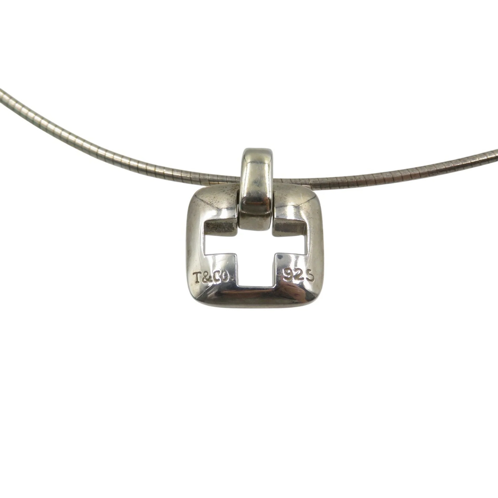 Open Cross Pendant Necklace Sterling Silver - Image 5