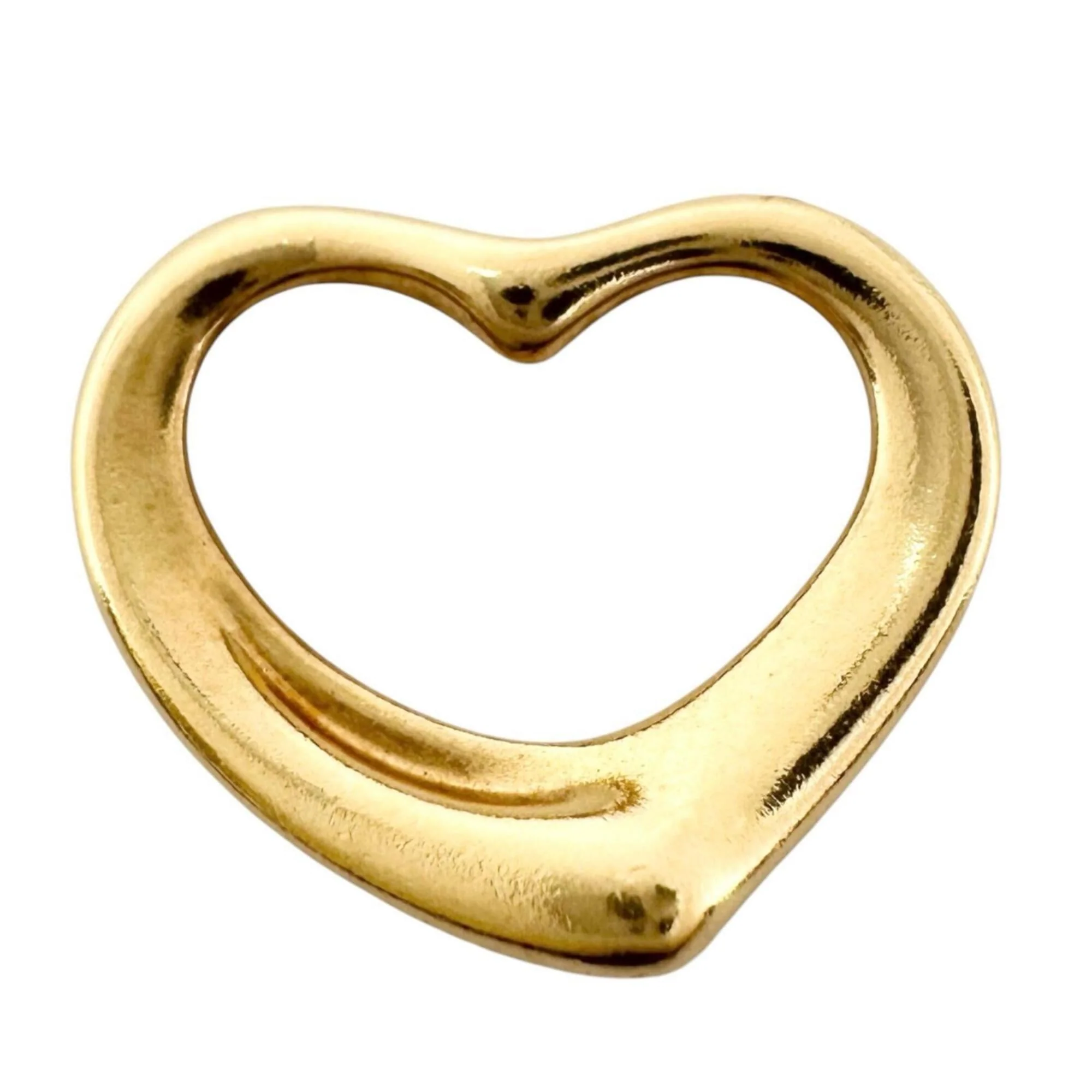Open Heart Pendant Necklace 12mm - Image 3
