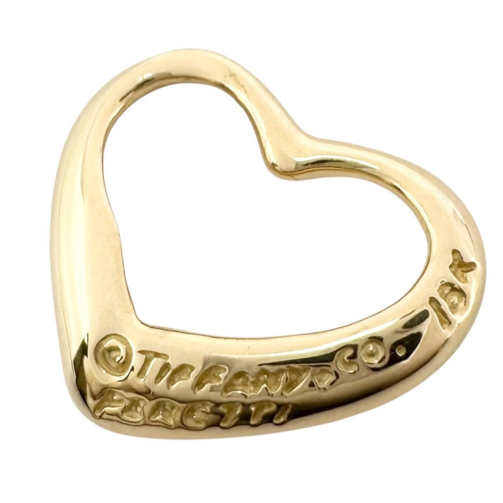 Open Heart Pendant Necklace 12mm - Image 2