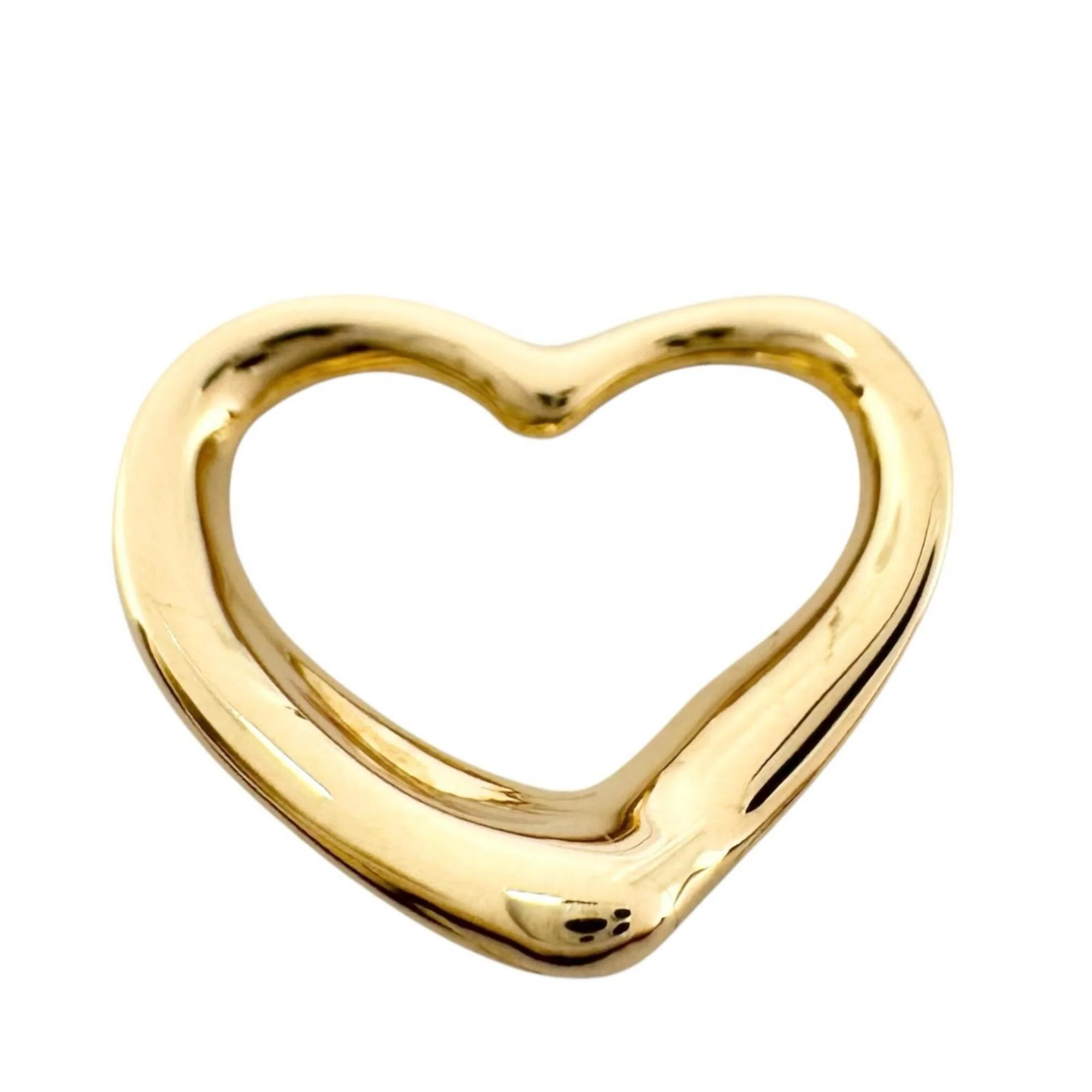 Open Heart Pendant Necklace 12mm - Image 3