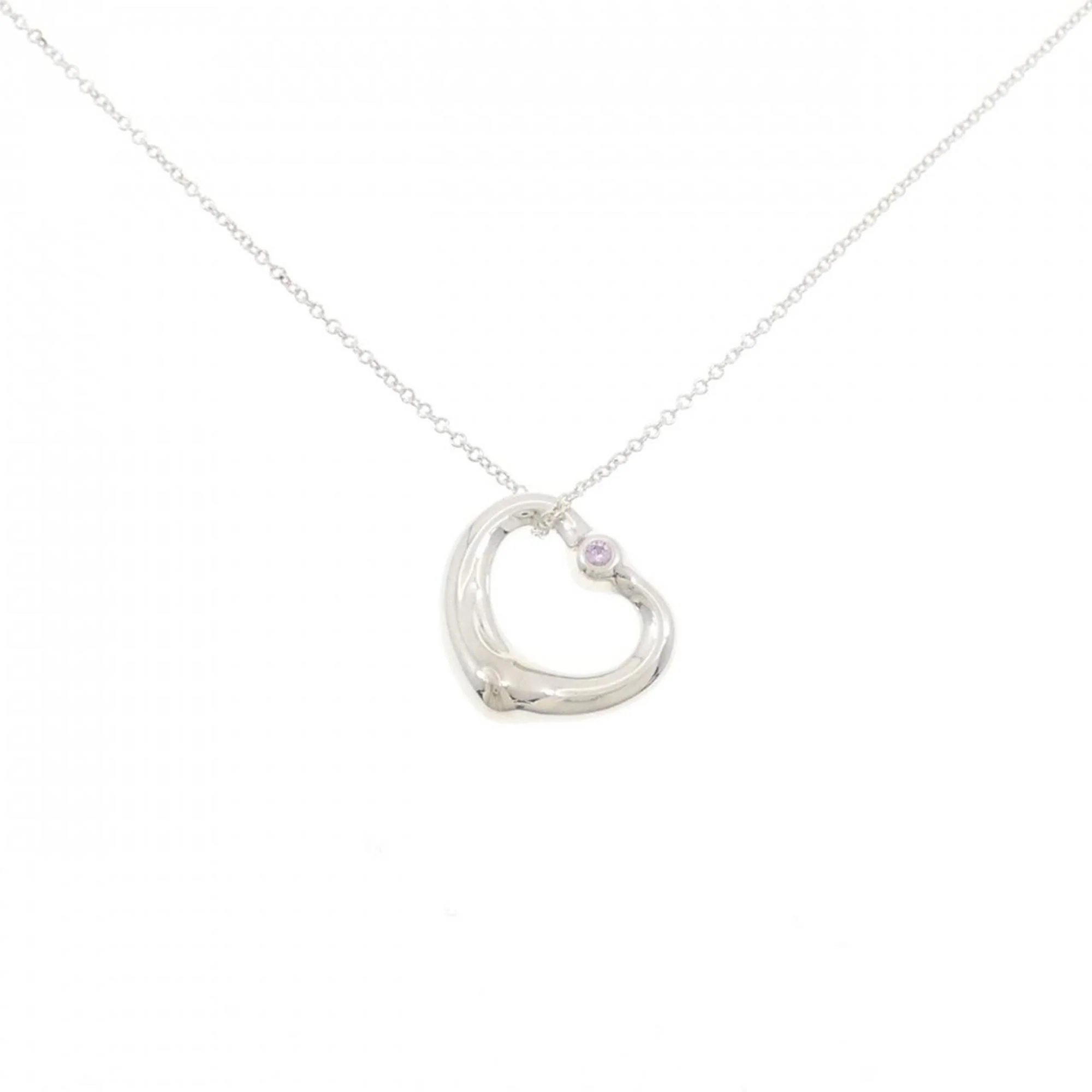 Open Heart Pendant Necklace 15.2mm