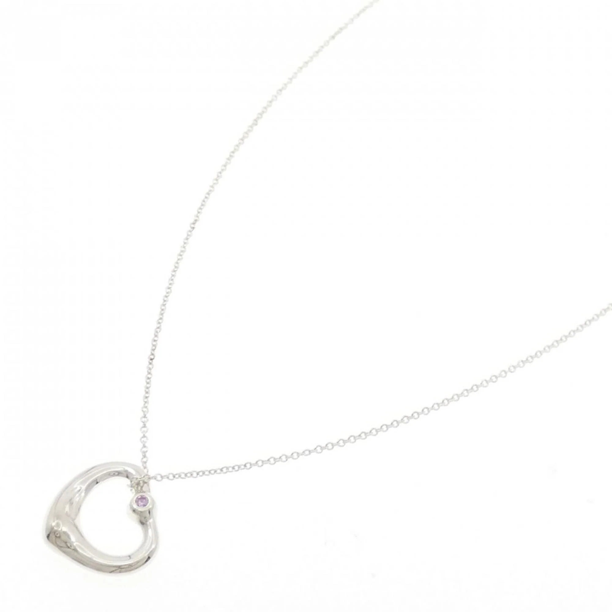 Open Heart Pendant Necklace 15.2mm - Image 2