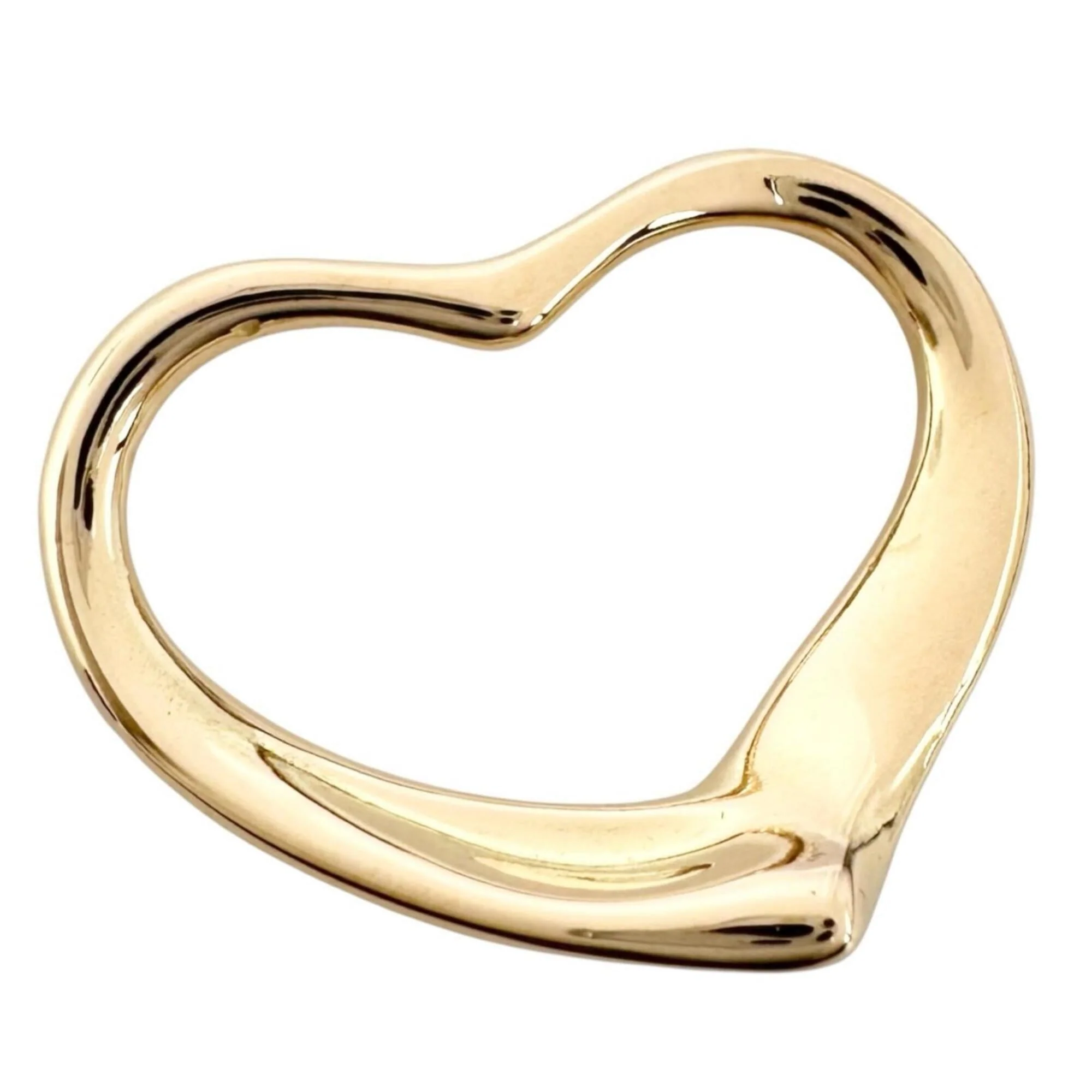 Open Heart Pendant Necklace 1.6mm