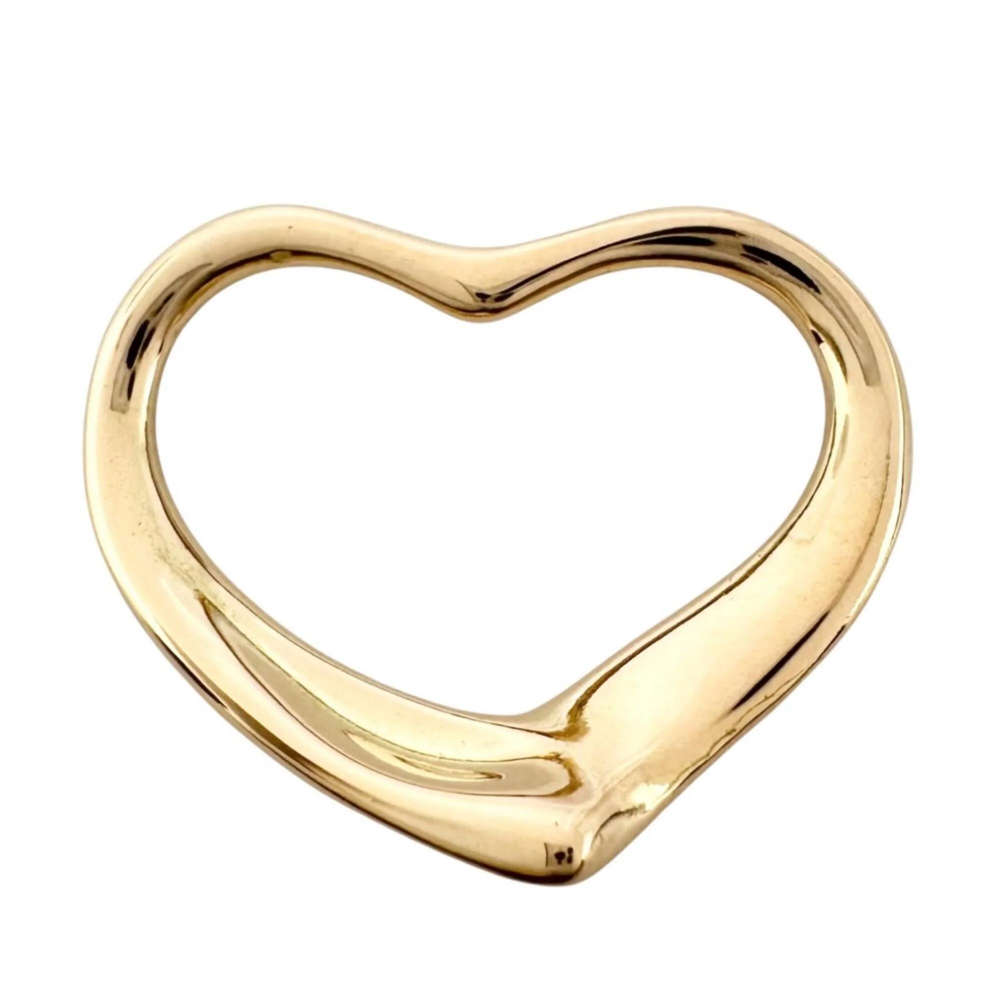 Open Heart Pendant Necklace 1.6mm - Image 3