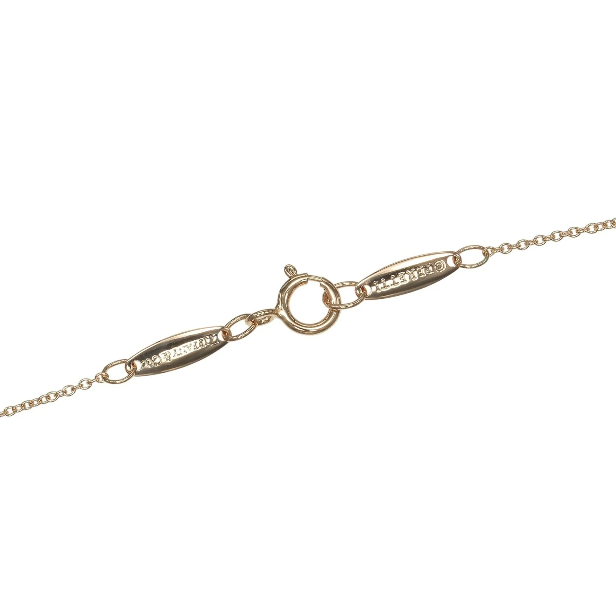 Open Heart Pendant Necklace 18K Rose Gold 6.4mm - Image 6