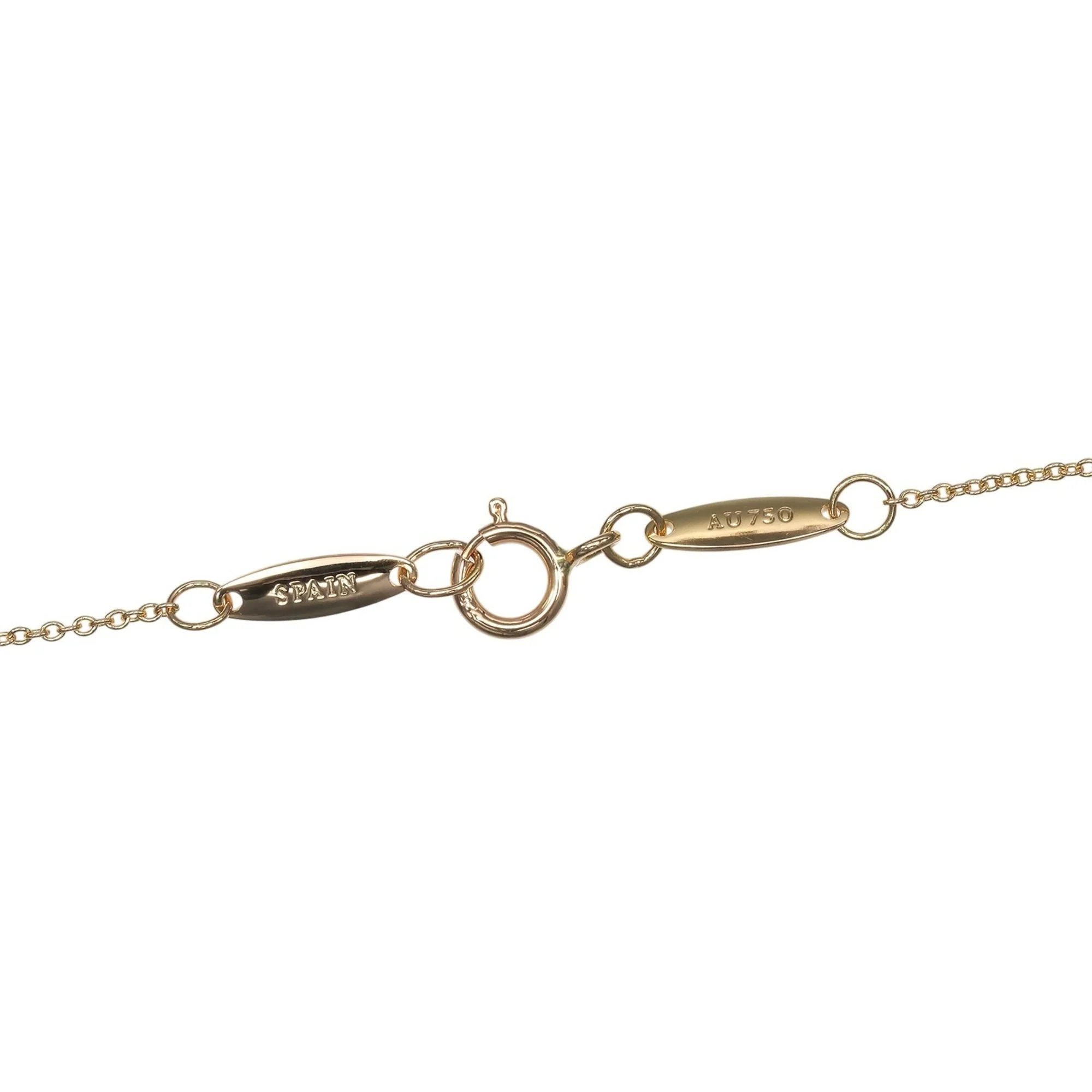 Open Heart Pendant Necklace 18K Rose Gold 6.4mm - Image 5