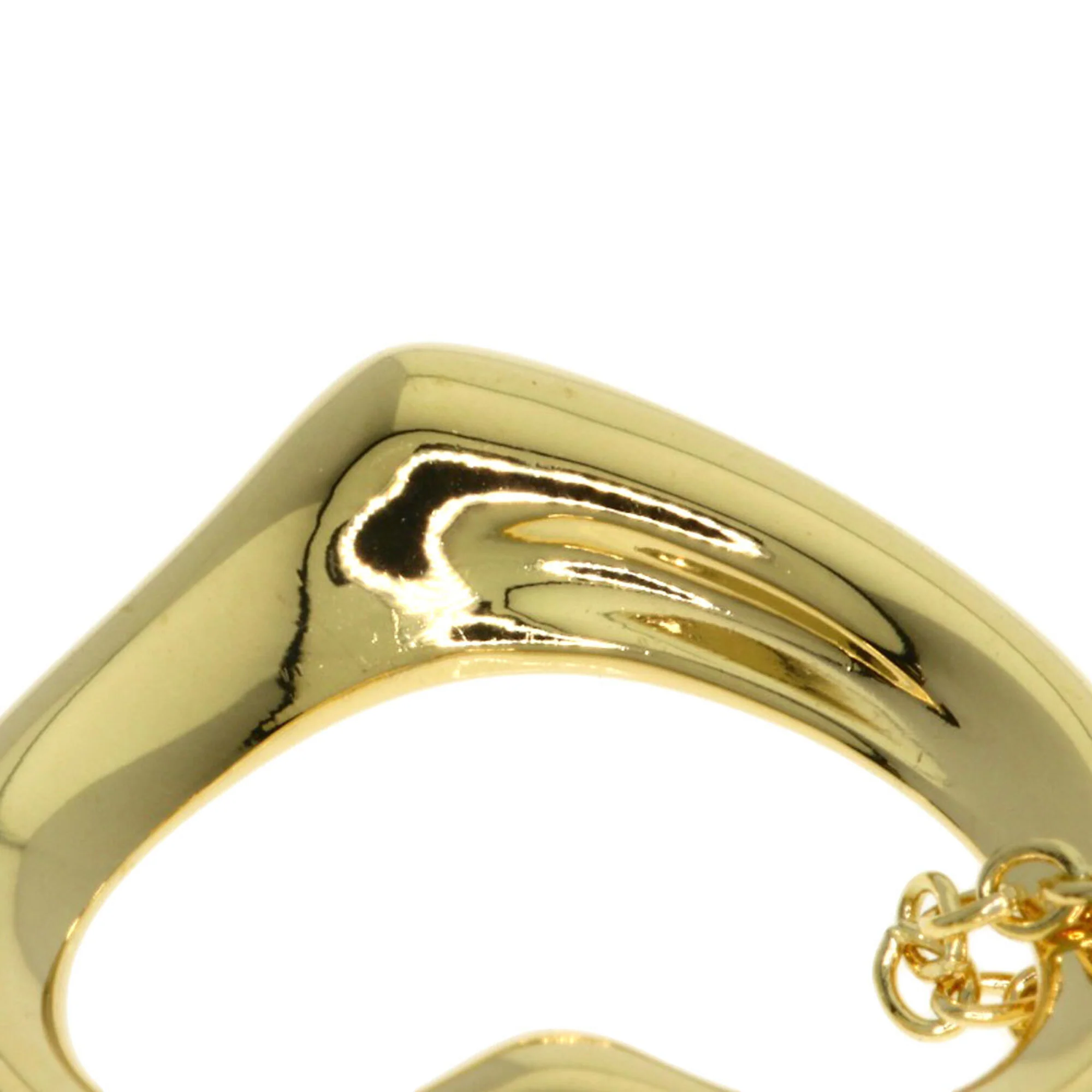 Open Heart Pendant Necklace 18K Yellow Gold 12.4mm - Image 5