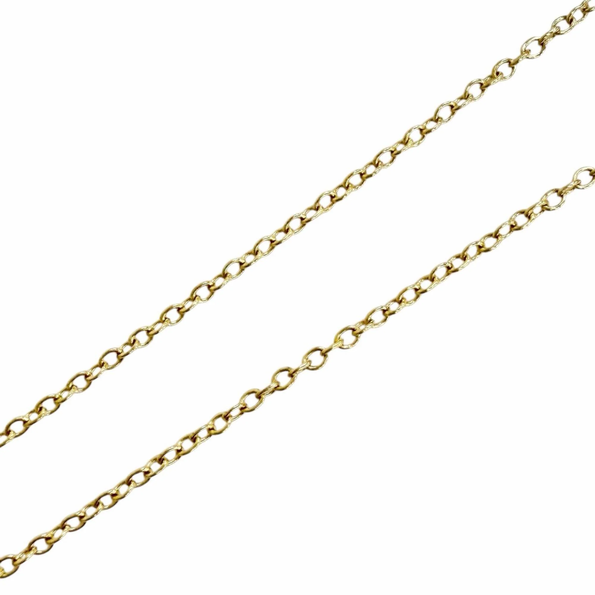 Open Heart Pendant Necklace 18K Yellow Gold 12mm - Image 5