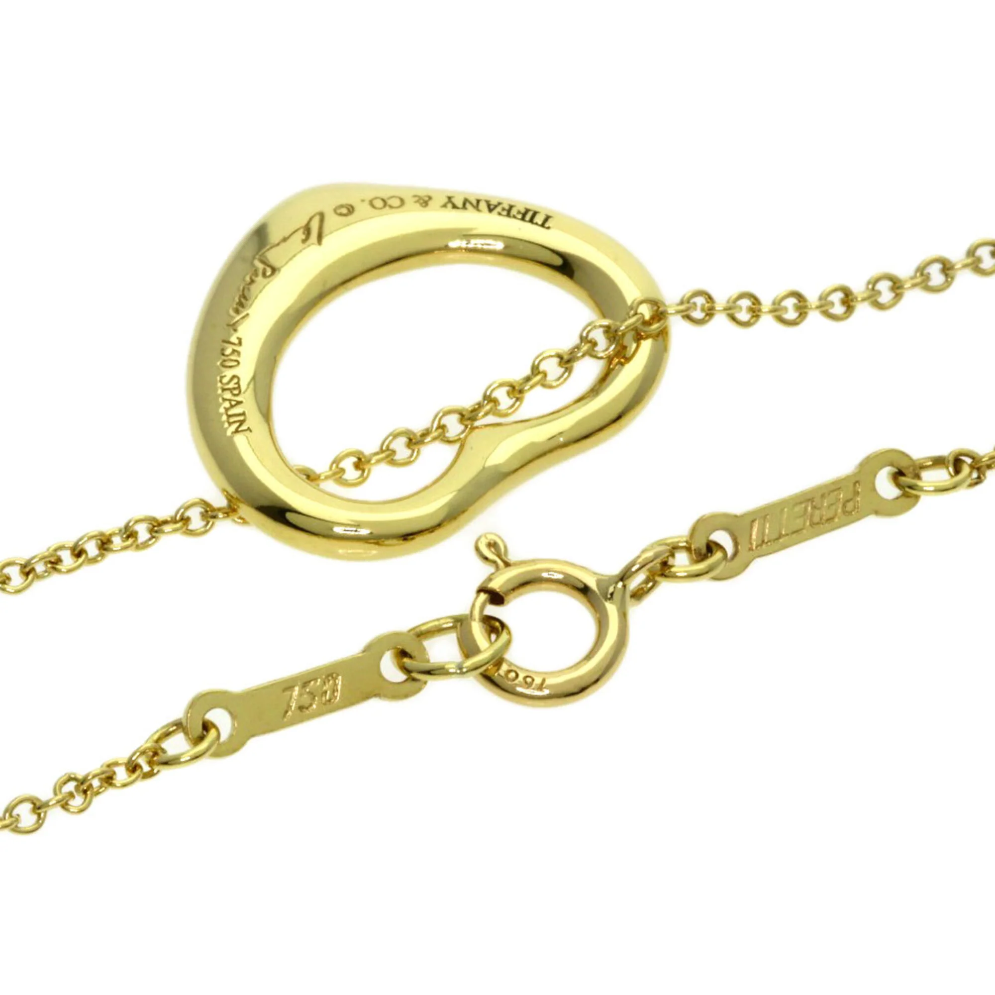Open Heart Pendant Necklace 18K Yellow Gold 13.5mm - Image 2
