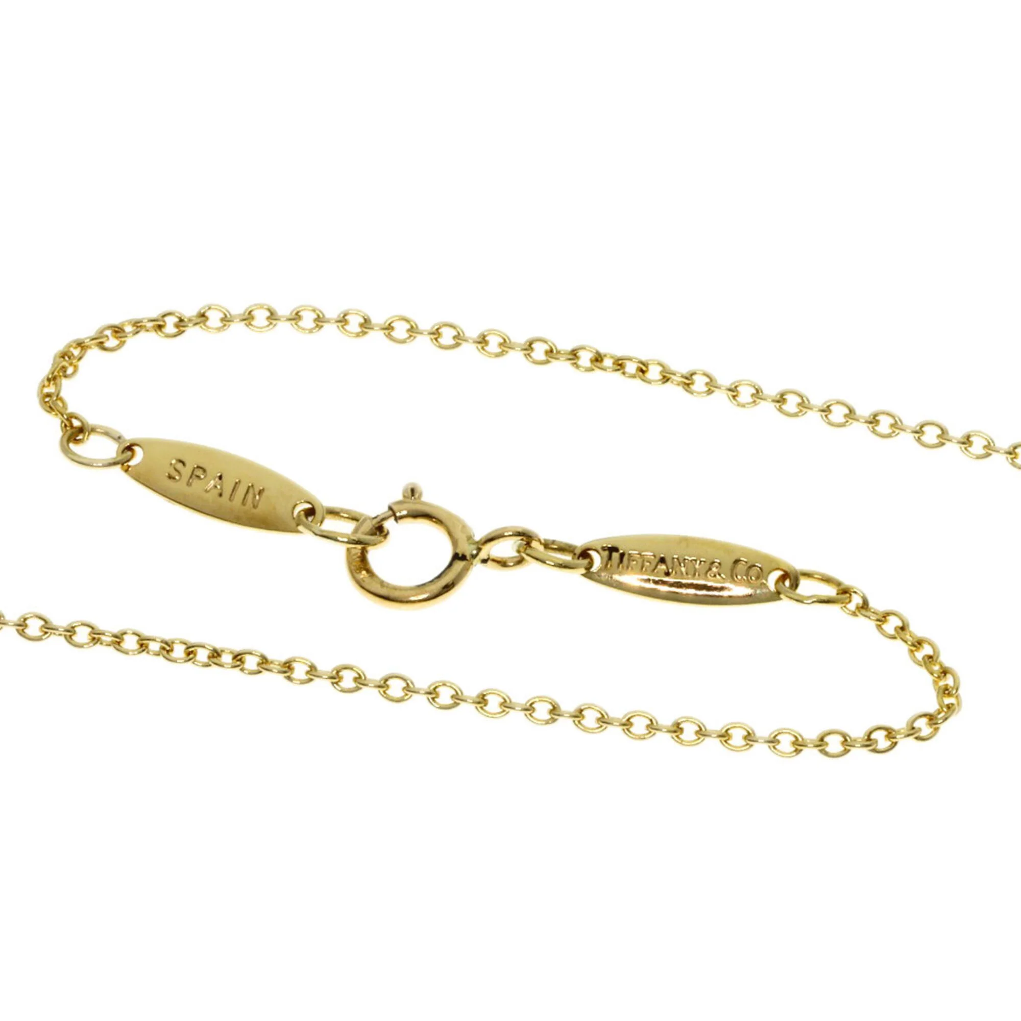 Open Heart Pendant Necklace 18K Yellow Gold 14.5mm - Image 3