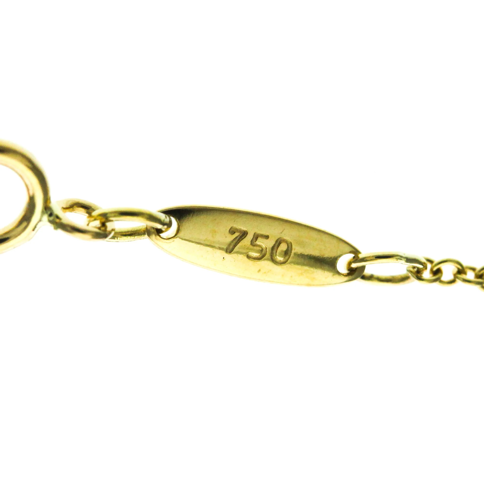 Open Heart Pendant Necklace 18K Yellow Gold 15.8mm - Image 9