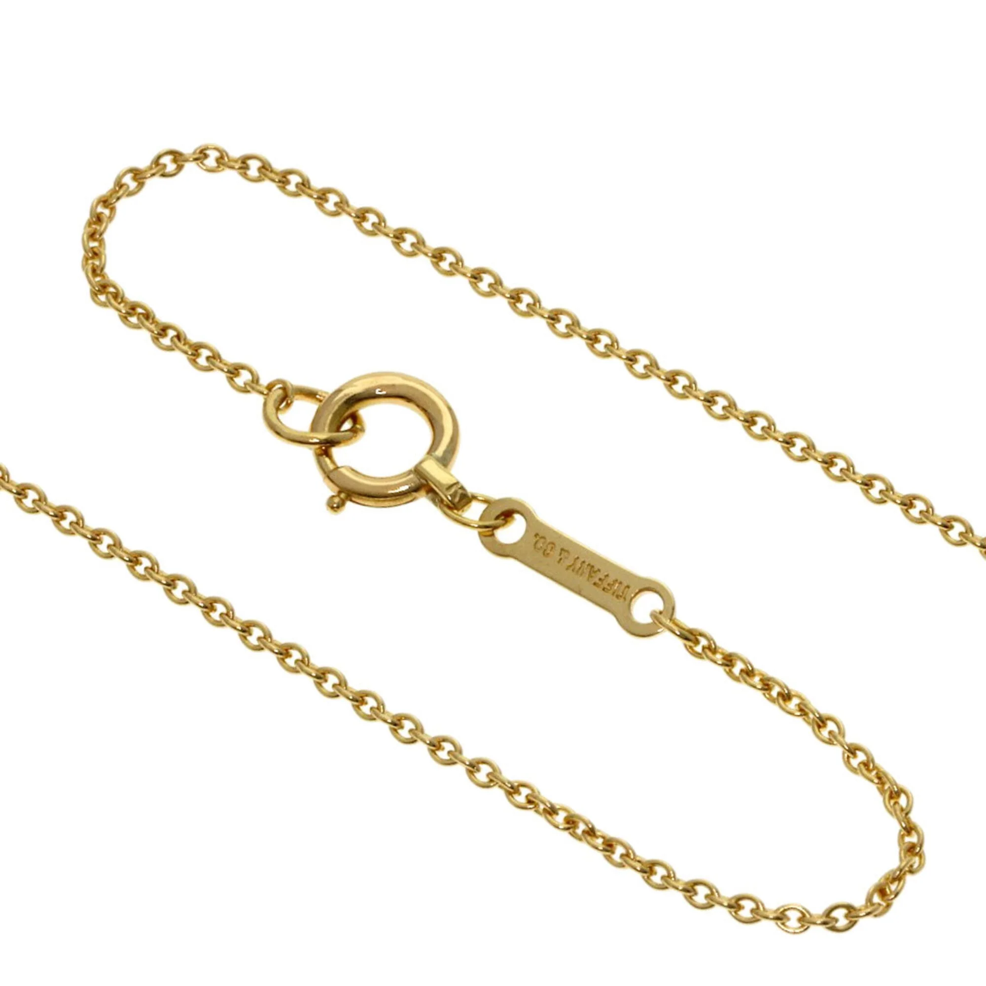 Open Heart Pendant Necklace 18K Yellow Gold 17.8mm - Image 3