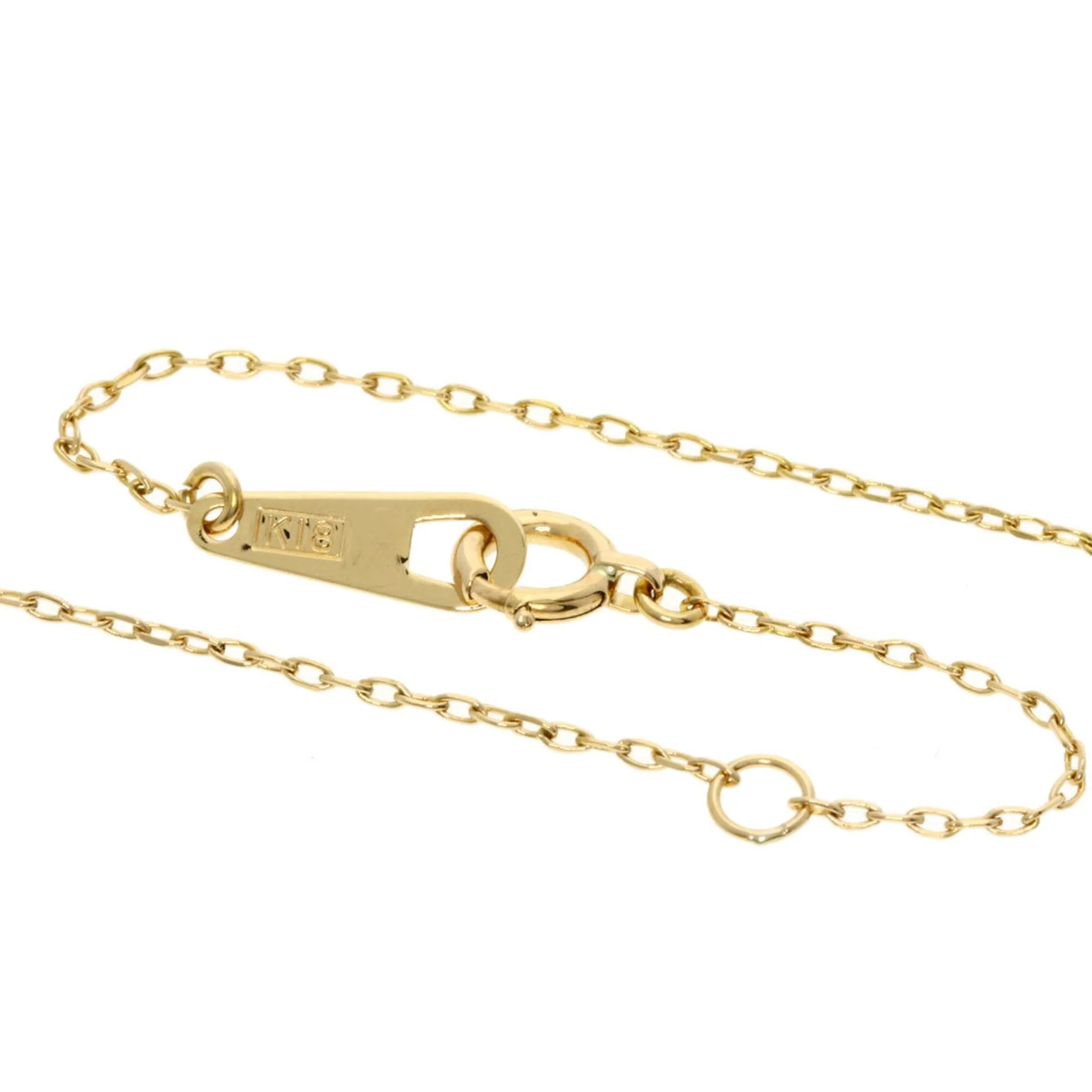 Open Heart Pendant Necklace 18K Yellow Gold 18.1mm - Image 3