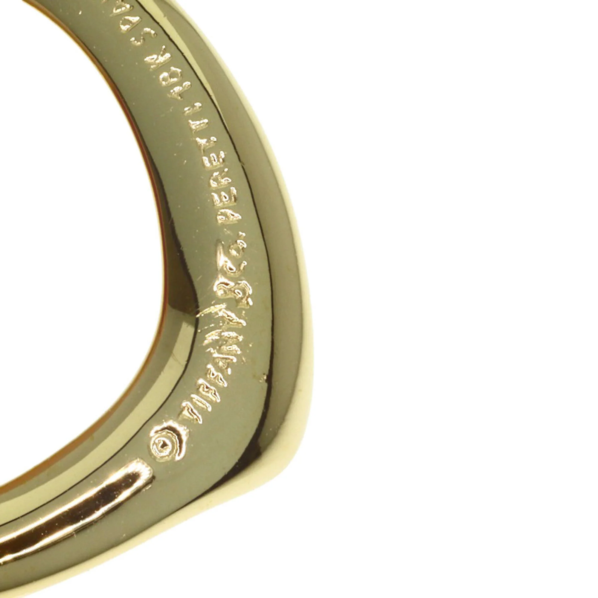 Open Heart Pendant Necklace 18K Yellow Gold 18.2mm - Image 5