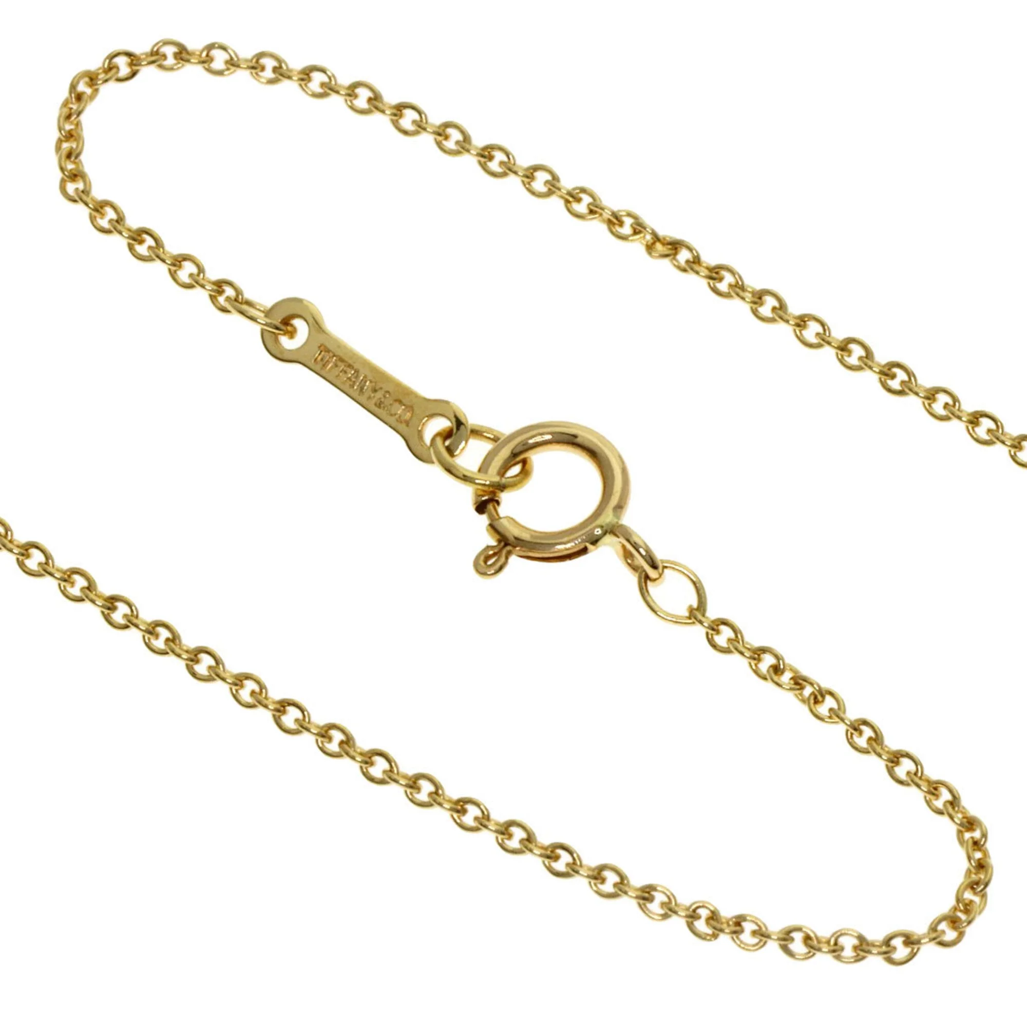 Open Heart Pendant Necklace 18K Yellow Gold 18.2mm - Image 3