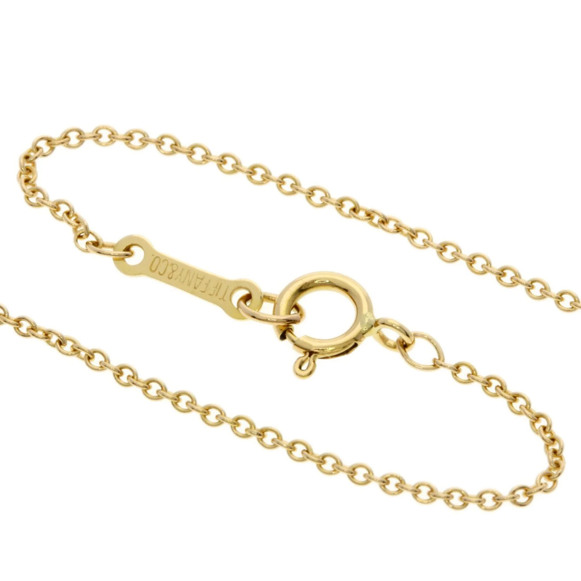 Open Heart Pendant Necklace 18K Yellow Gold 18.3mm - Image 4