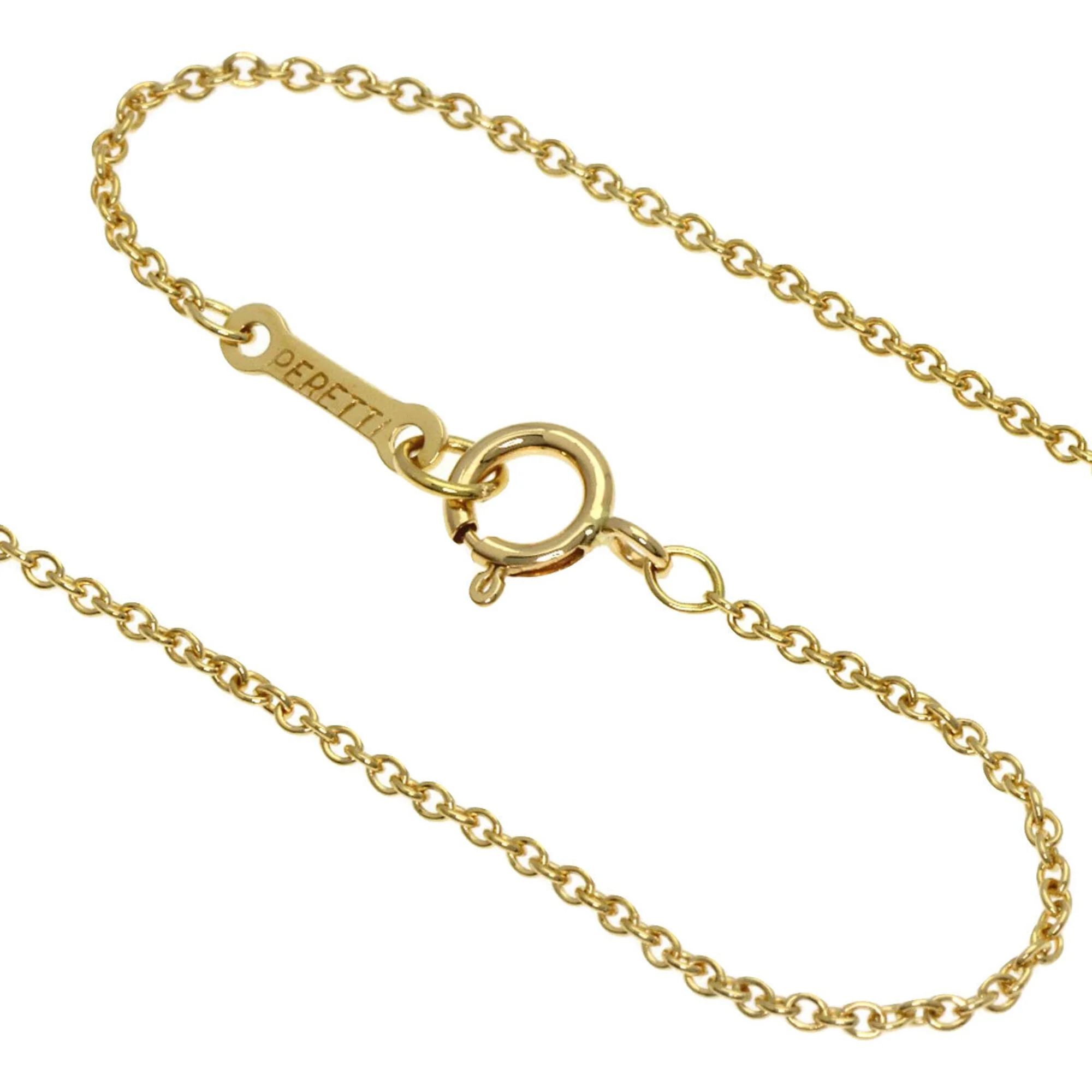 Open Heart Pendant Necklace 18K Yellow Gold 18.4mm - Image 3