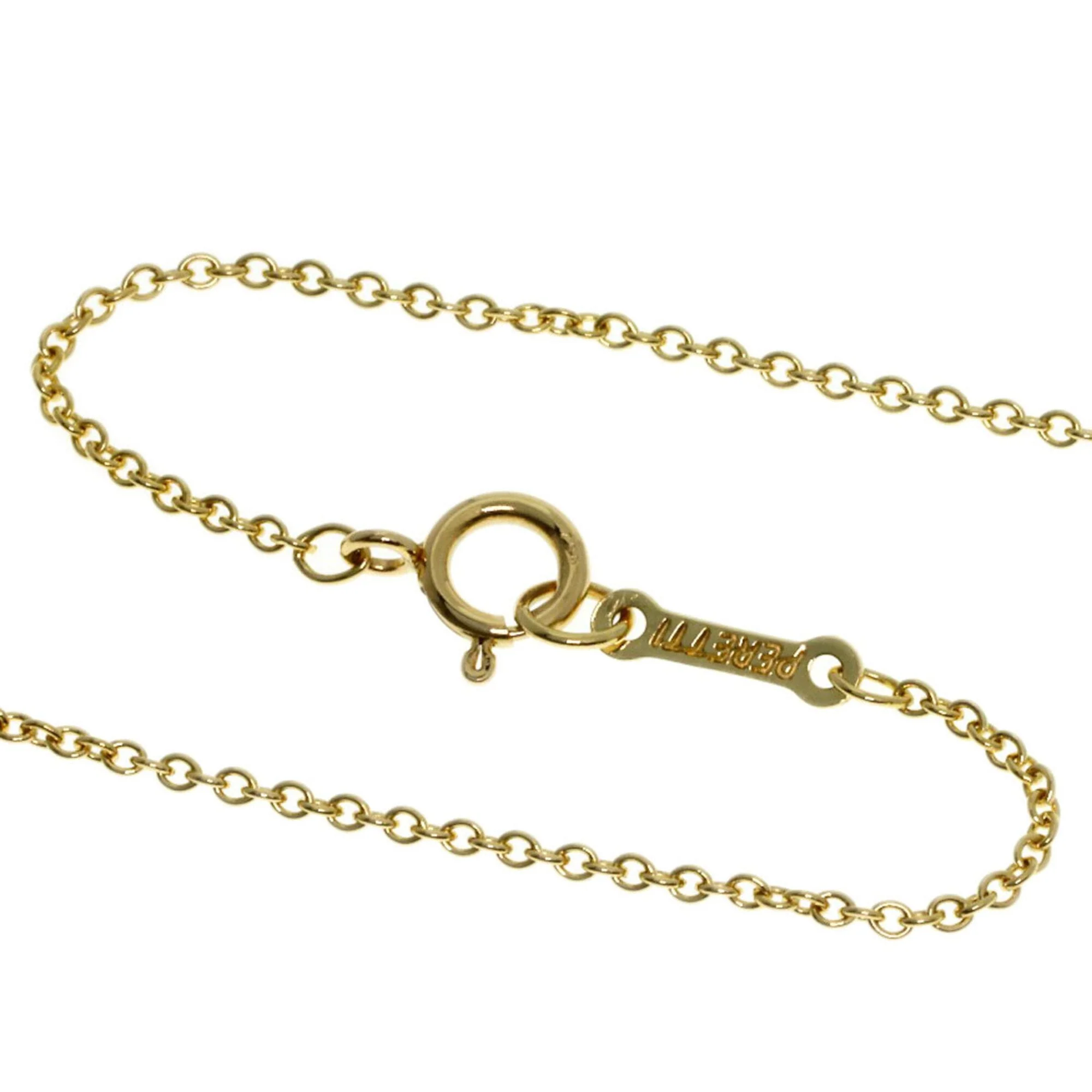 Open Heart Pendant Necklace 18K Yellow Gold 18.5mm - Image 3
