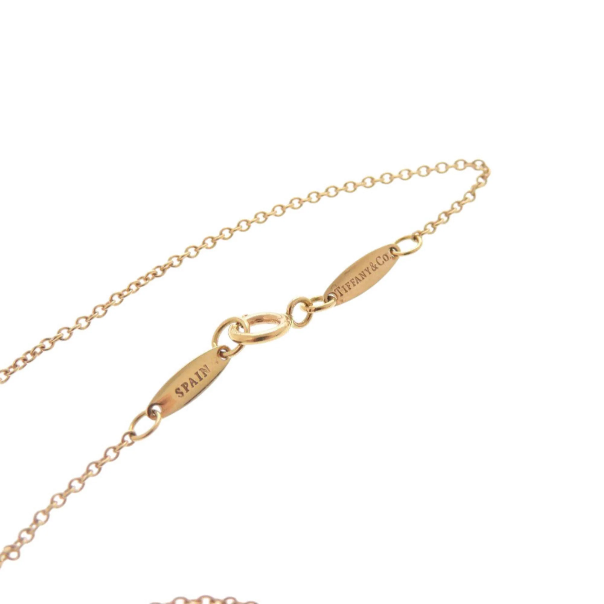 Open Heart Pendant Necklace 18K Yellow Gold and 18K Rose Gold 15mm - Image 4