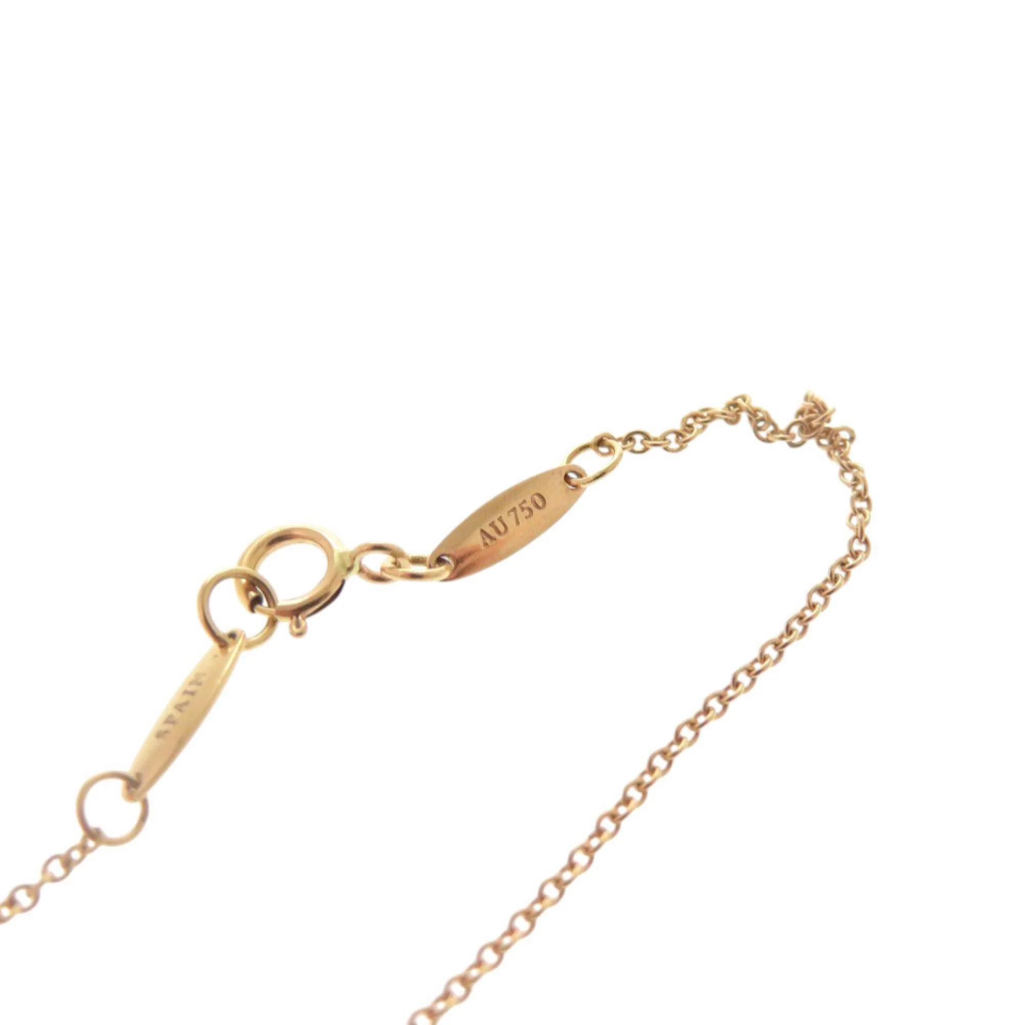 Open Heart Pendant Necklace 18K Yellow Gold and 18K Rose Gold 15mm - Image 5