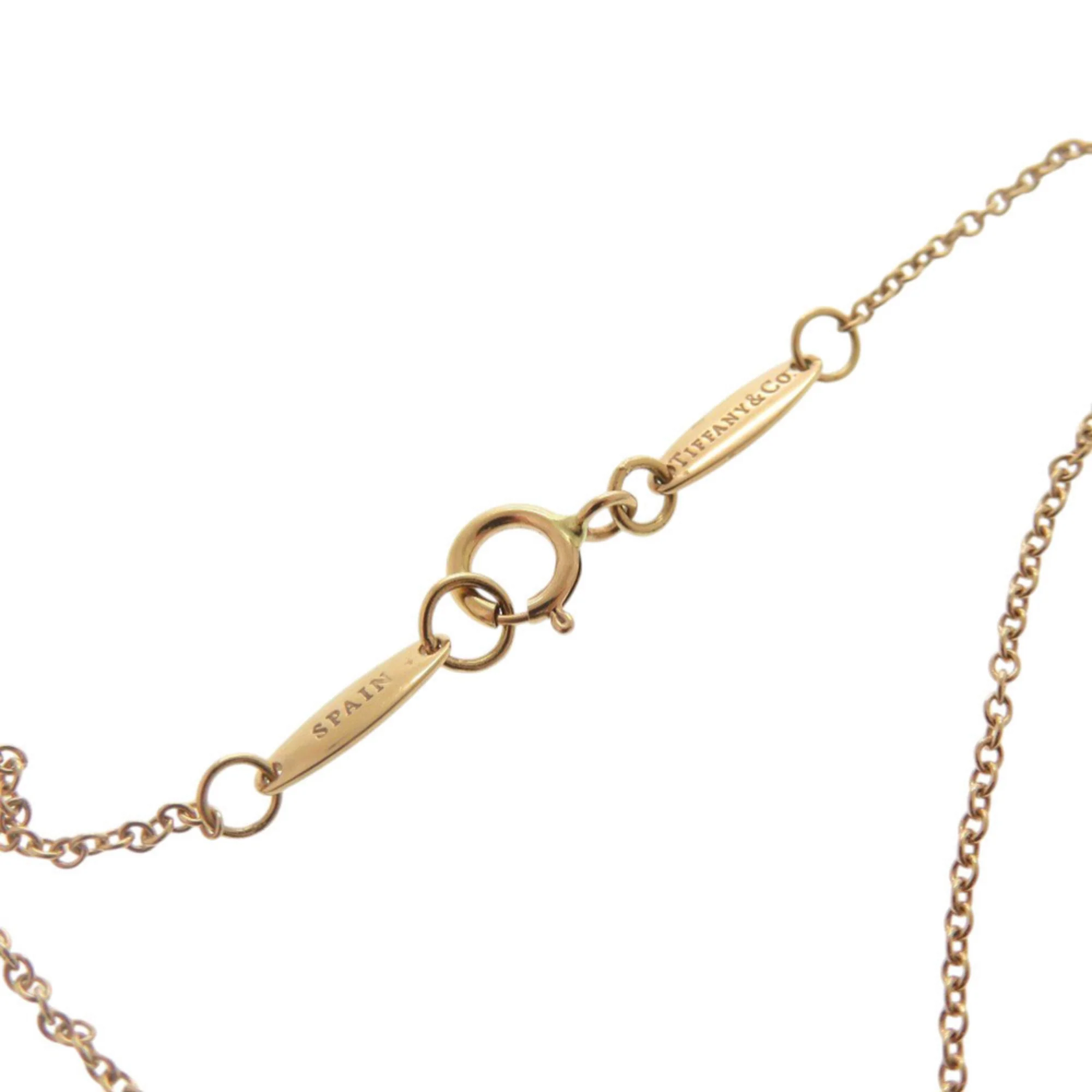 Open Heart Pendant Necklace 18K Yellow Gold and 18K Rose Gold 15mm - Image 6