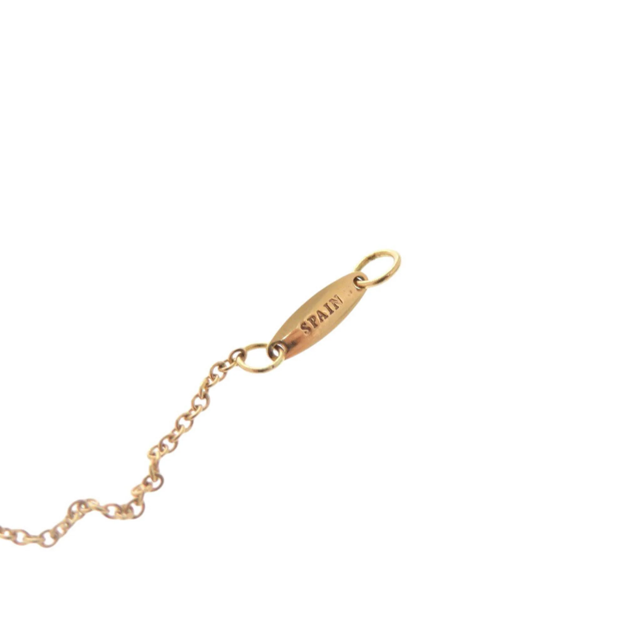 Open Heart Pendant Necklace 18K Yellow Gold and 18K Rose Gold 15mm - Image 8