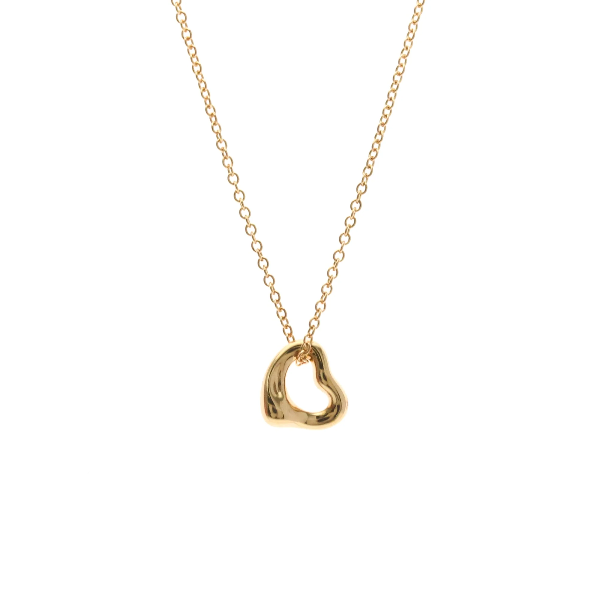 Open Heart Pendant Necklace 7.2mm