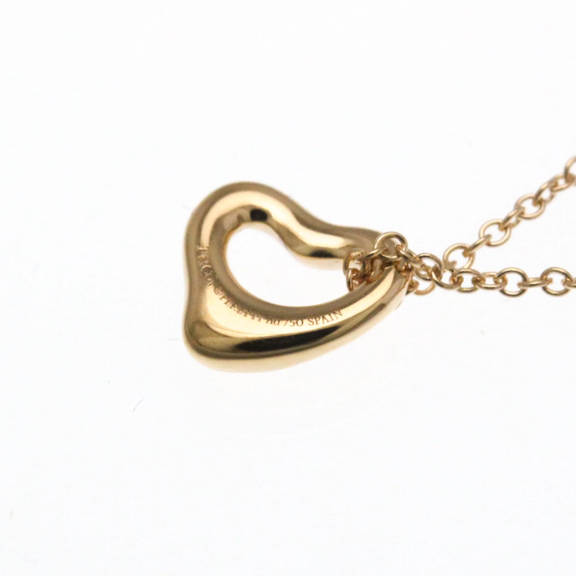 Open Heart Pendant Necklace 7.2mm - Image 8
