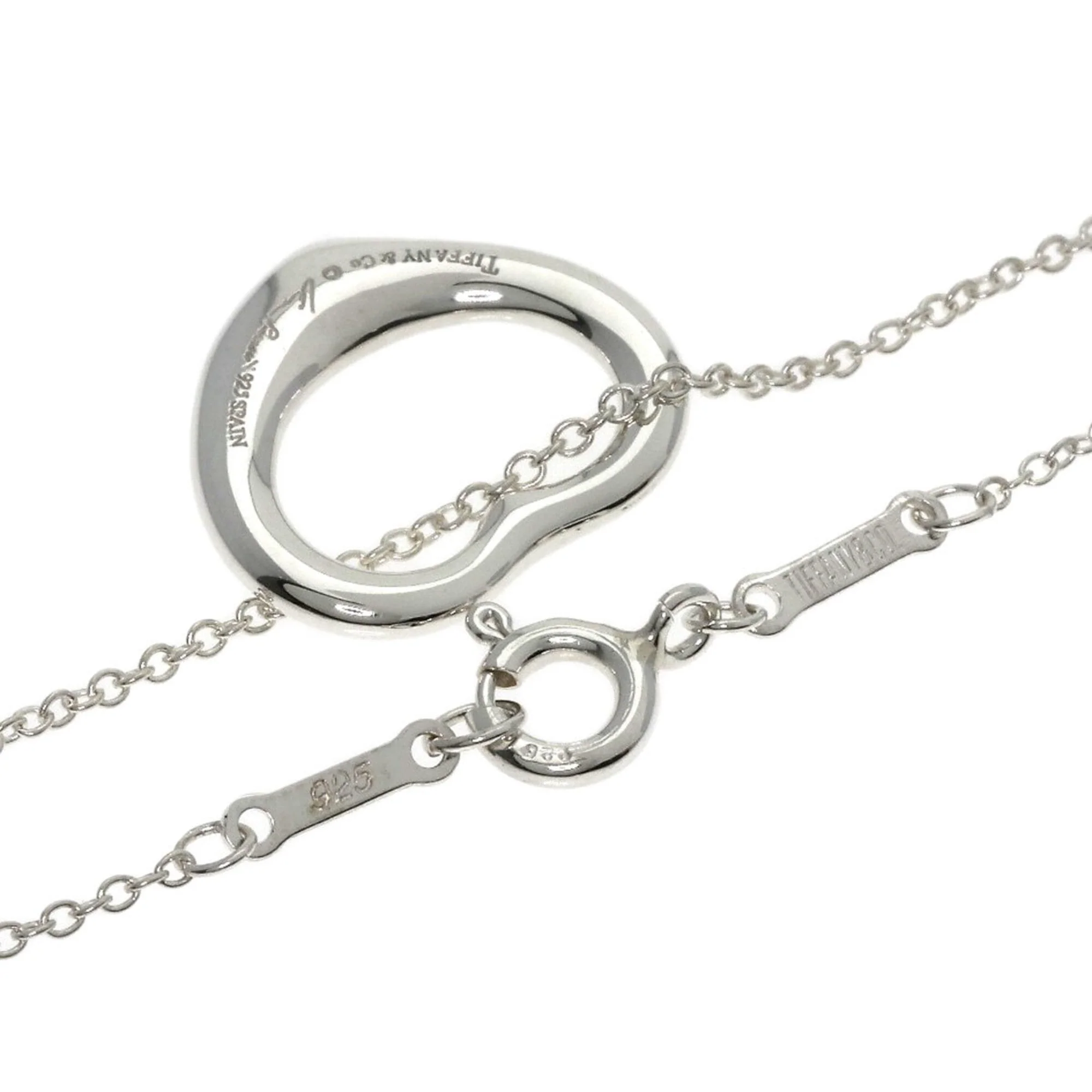 Open Heart Pendant Necklace Sterling Silver 13.6mm - Image 2