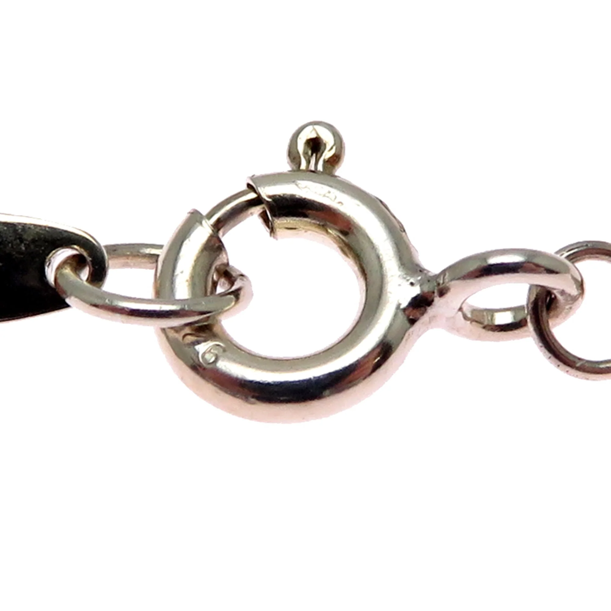 Open Heart Pendant Necklace Sterling Silver 14.1mm - Image 4