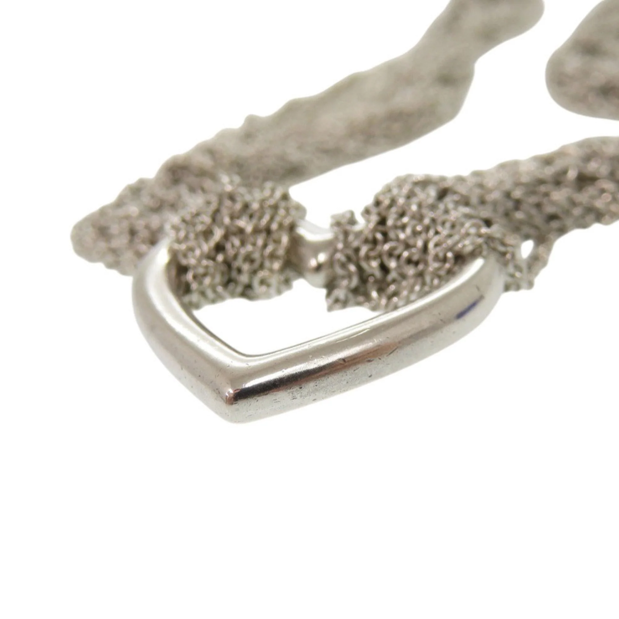 Open Heart Pendant Necklace Sterling Silver - Image 6